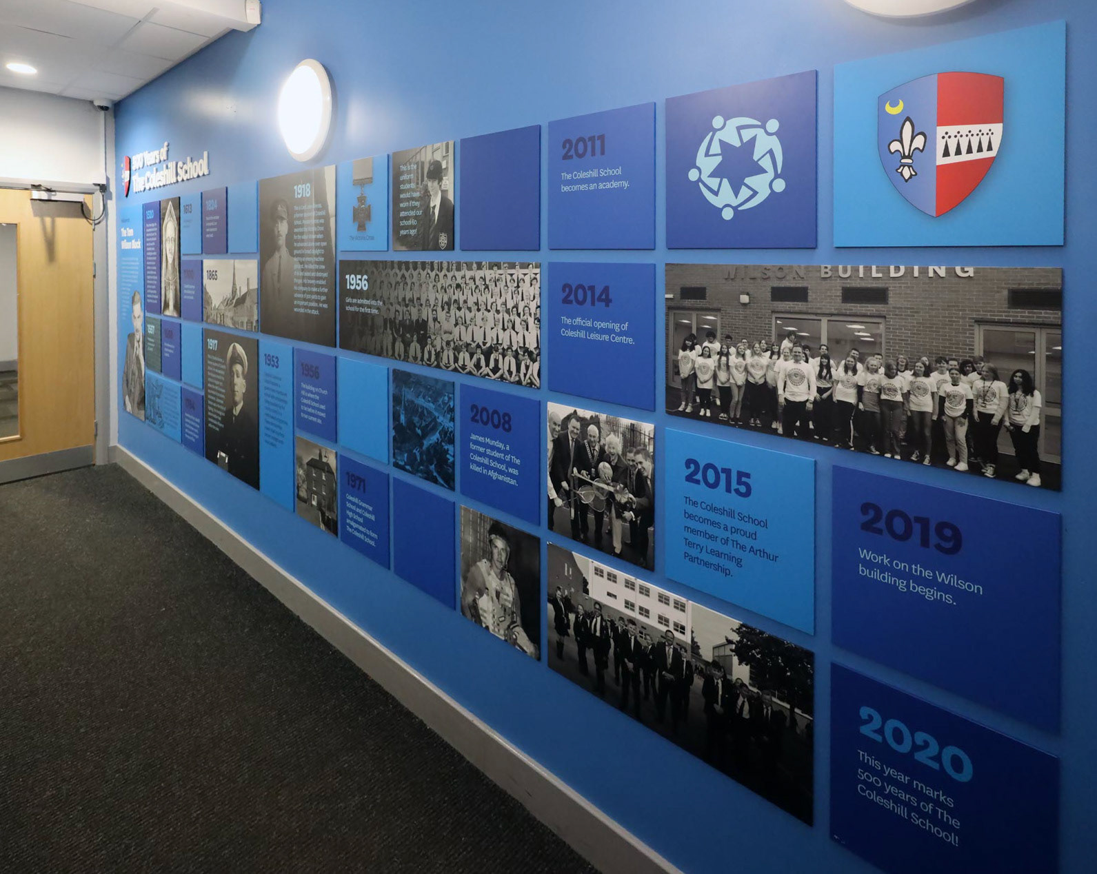 500 Years School History Wallboard Display - TCS01