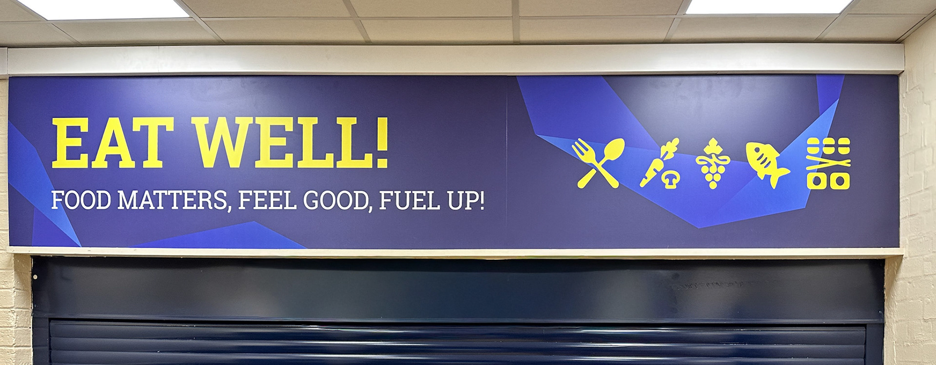 Eat Well Servery Sign - AMA01