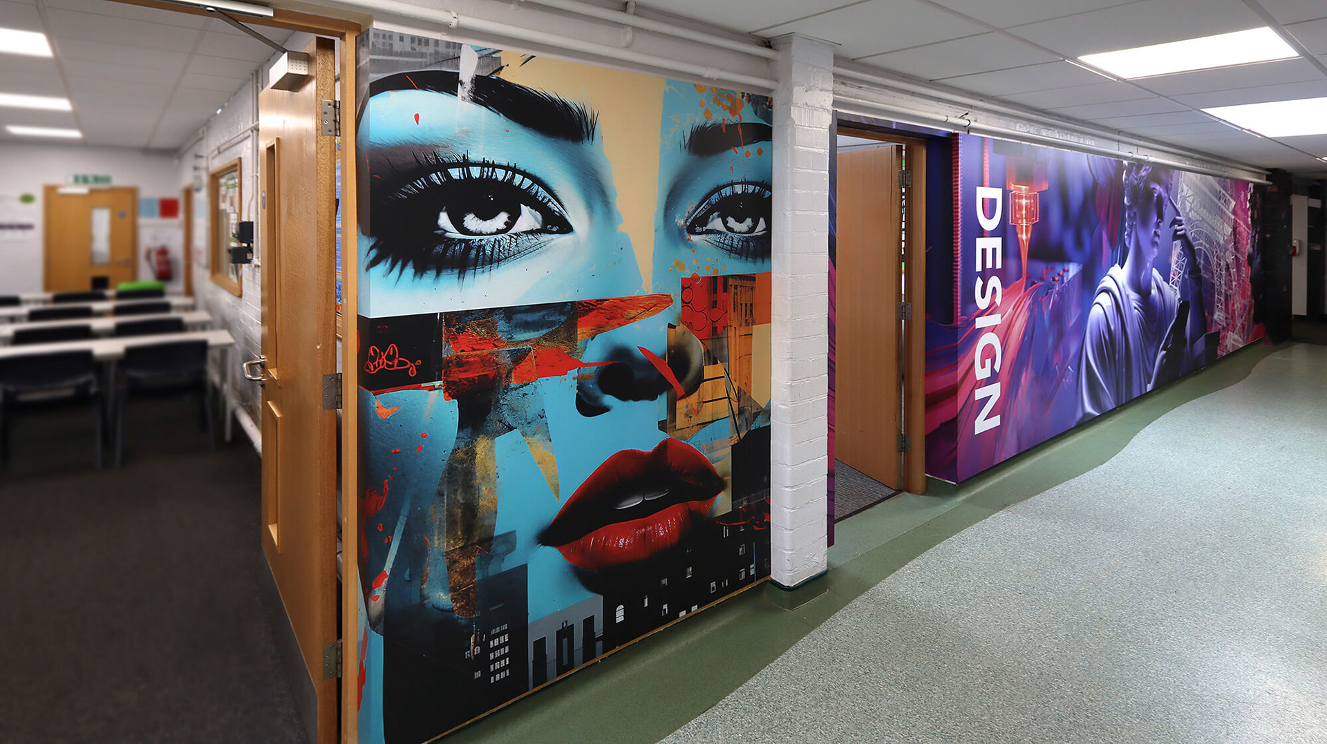 Art and Design Wonderwall - High Impact Colouful 03