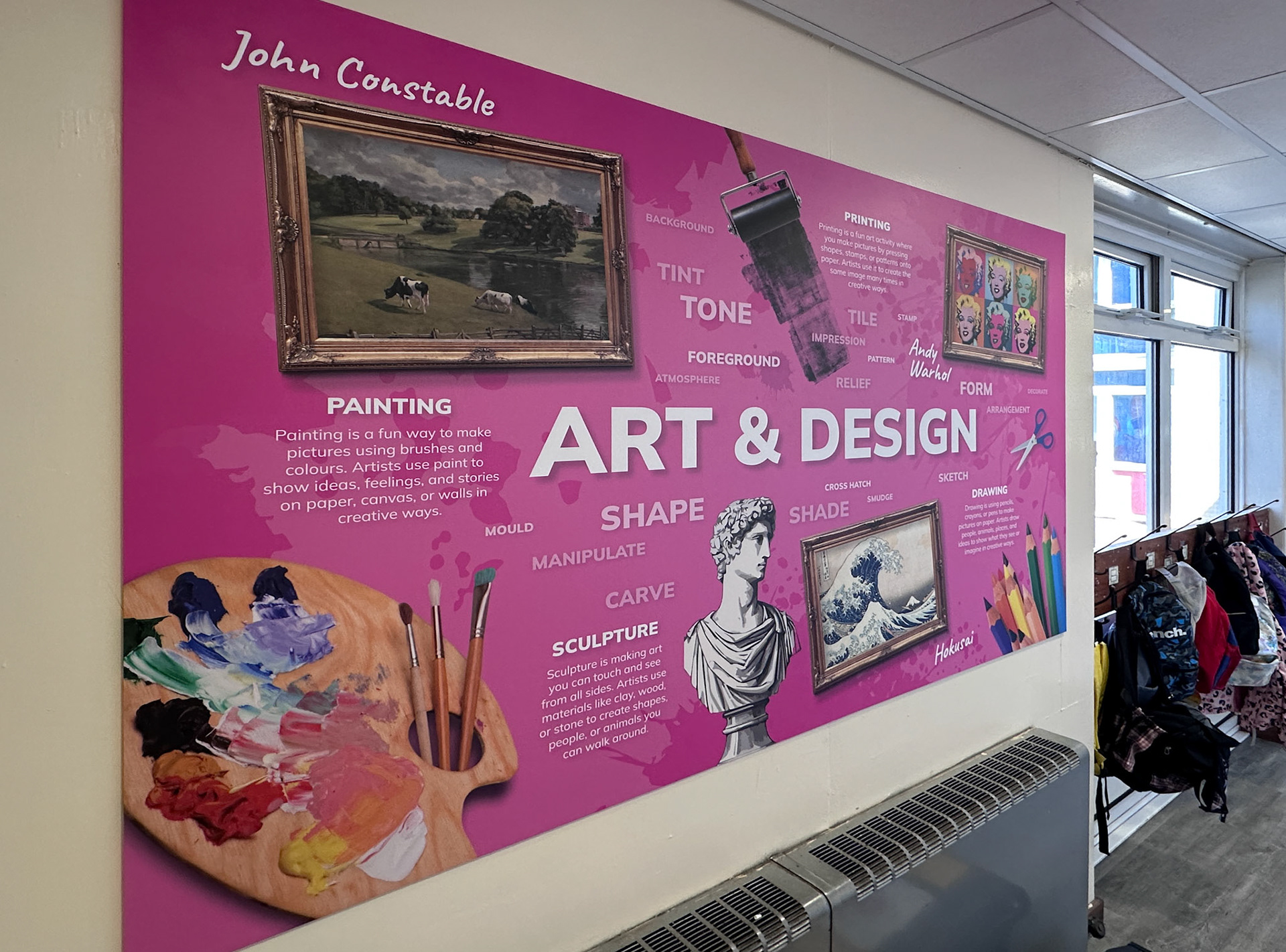 Art and Design Wallboard Display - Primary