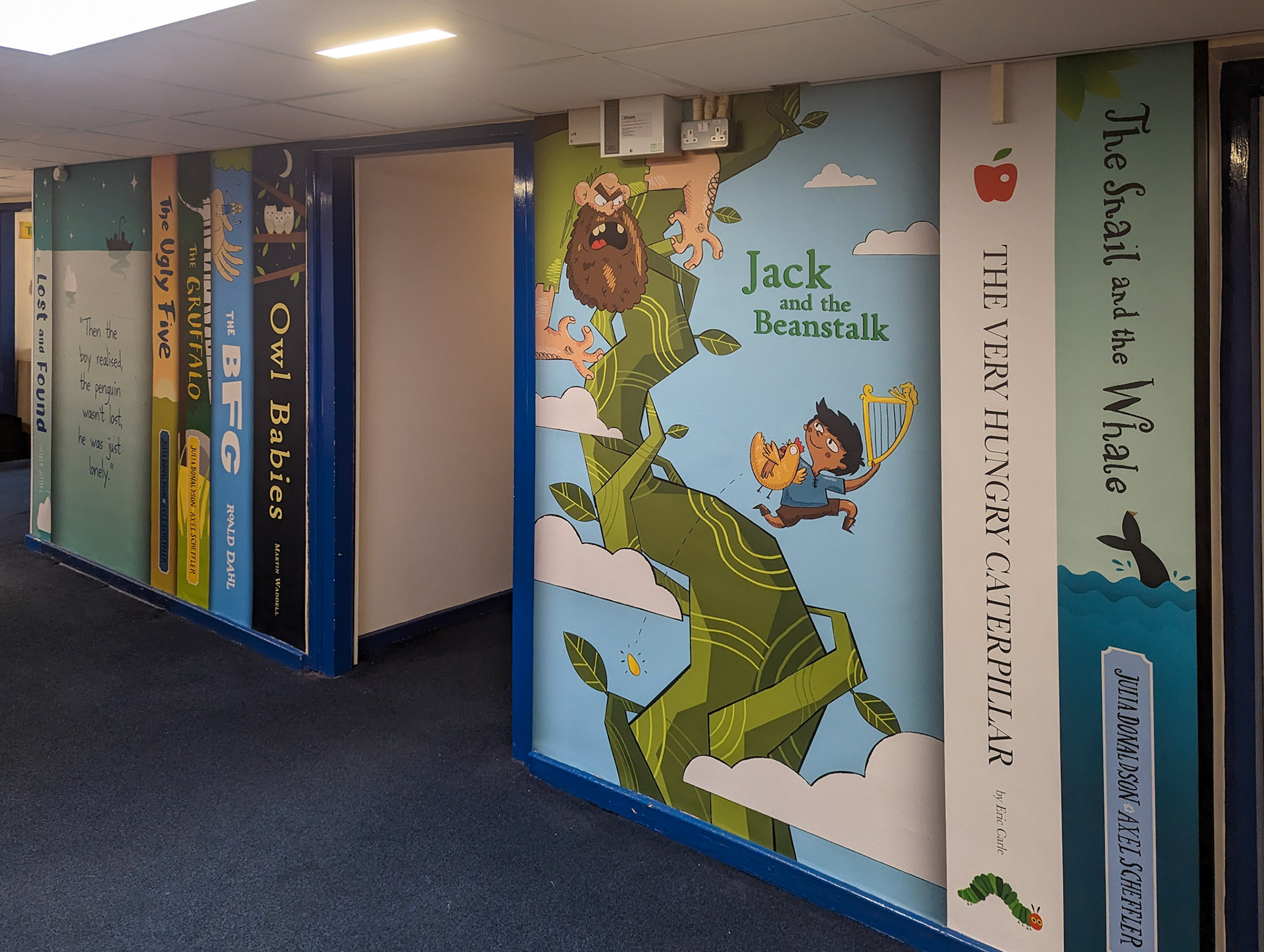 Book Spines and Covers Library Wall Art - FPS01