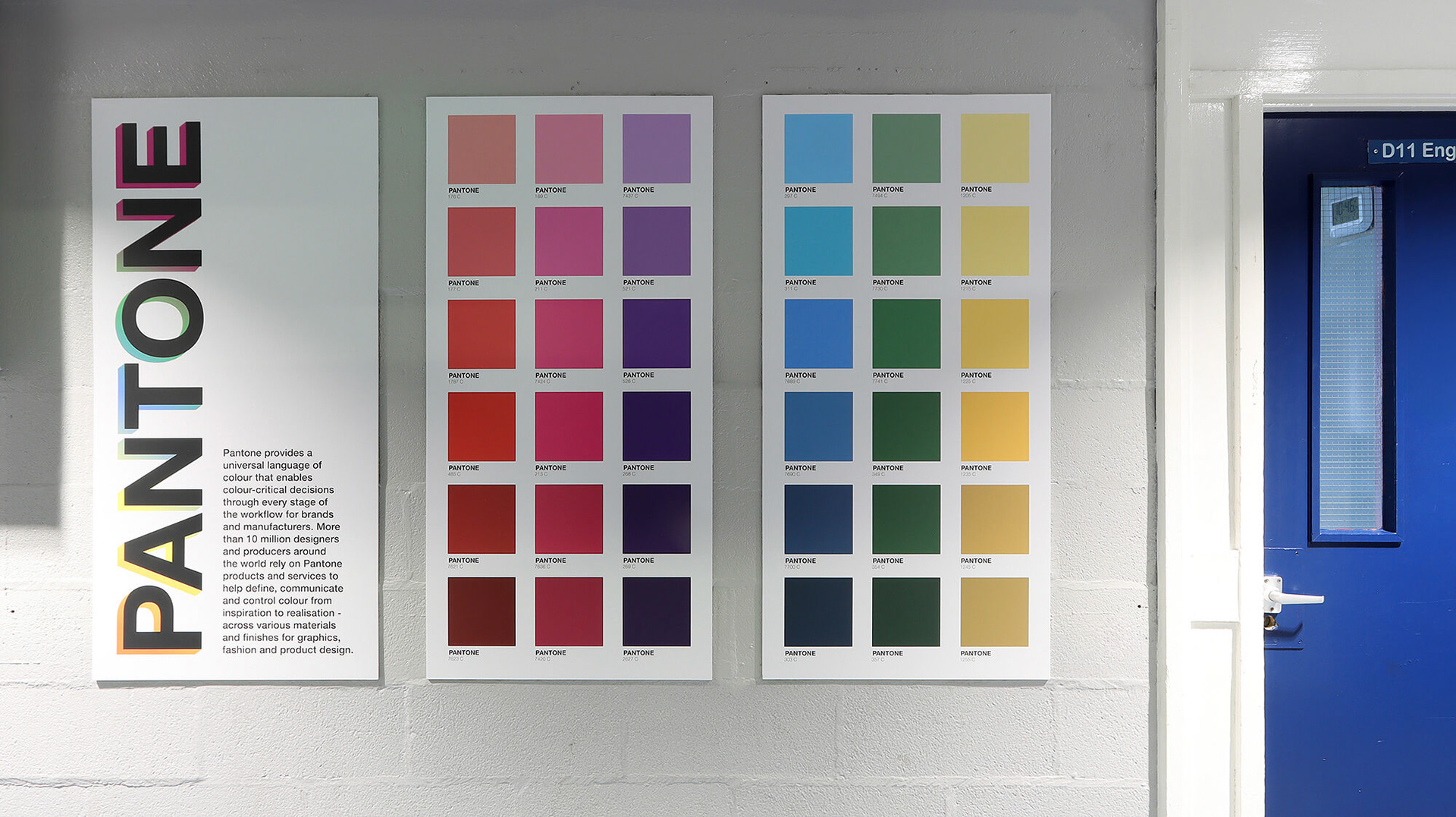 Graphic Design Wallboards 01 - Pantone Colour