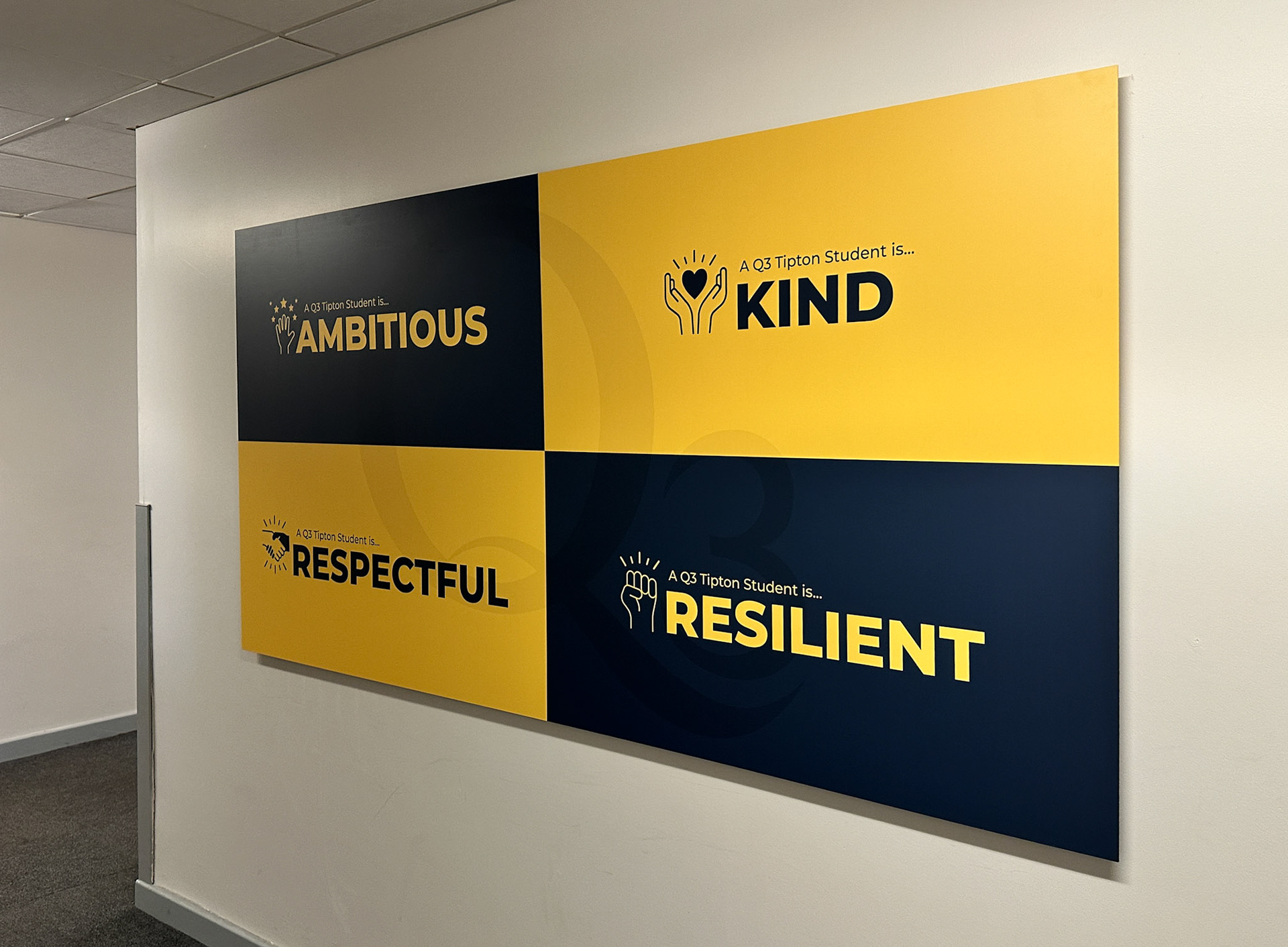 Q3T Black and Yellow Values Wallboard 01