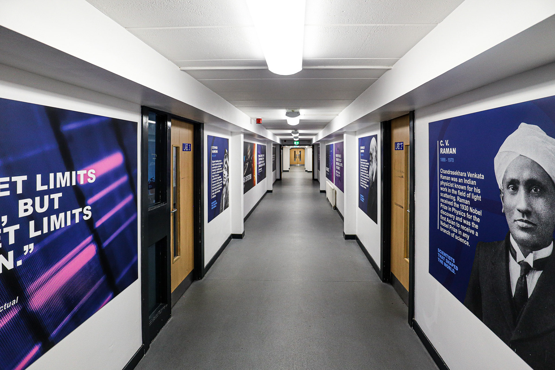 Science Corridor Wall Boards - SAS
