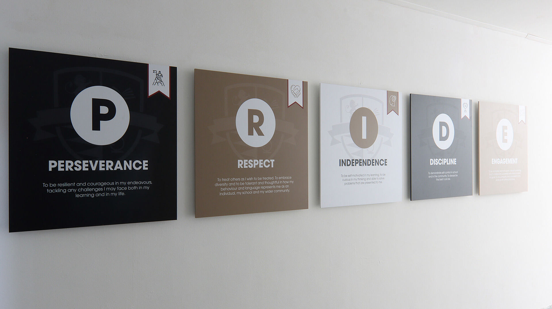 PRIDE Values Floating Wallboards - HIN1