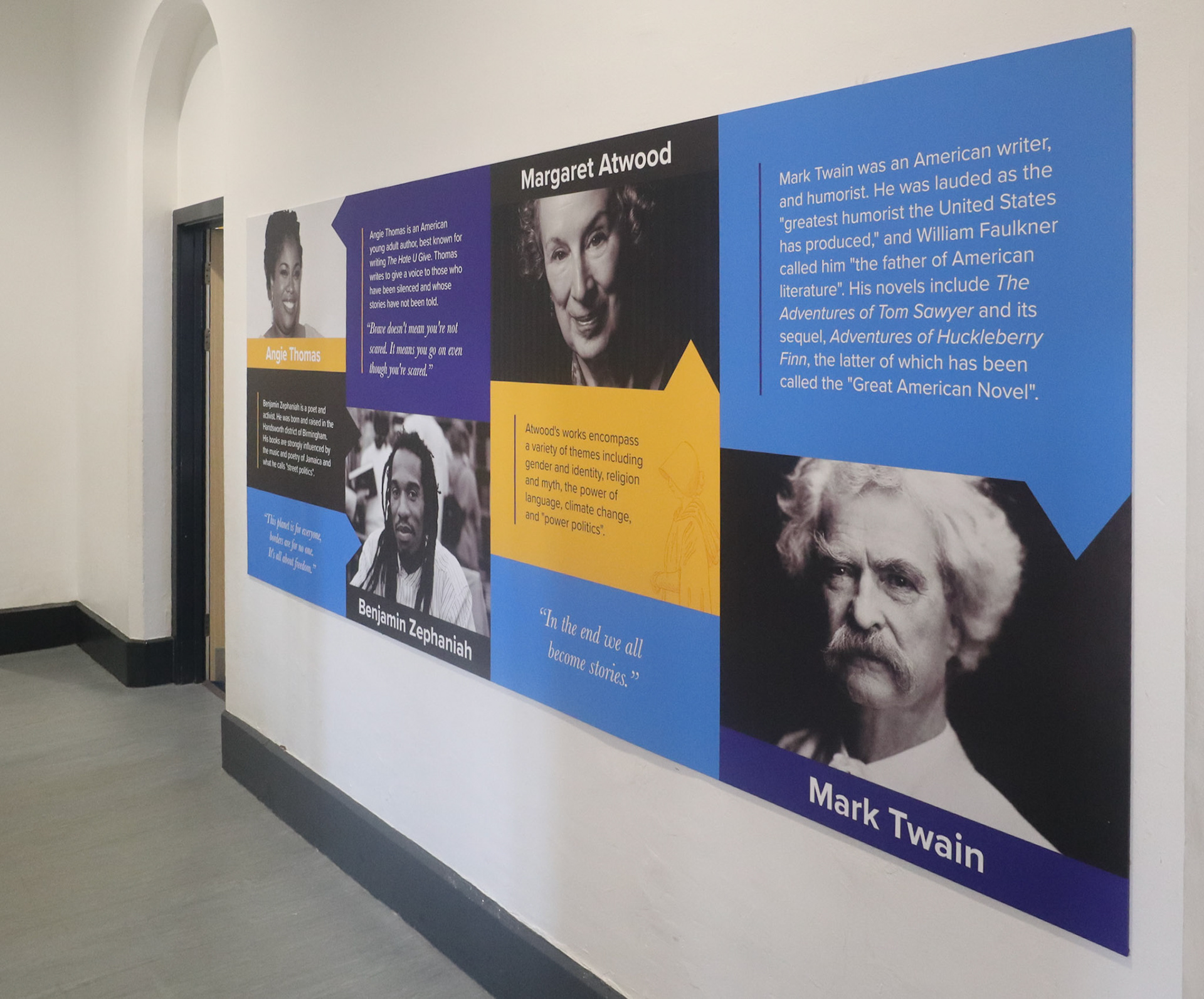 English Authors &amp; Quotes Modular Wallbaord Display - TRSW2