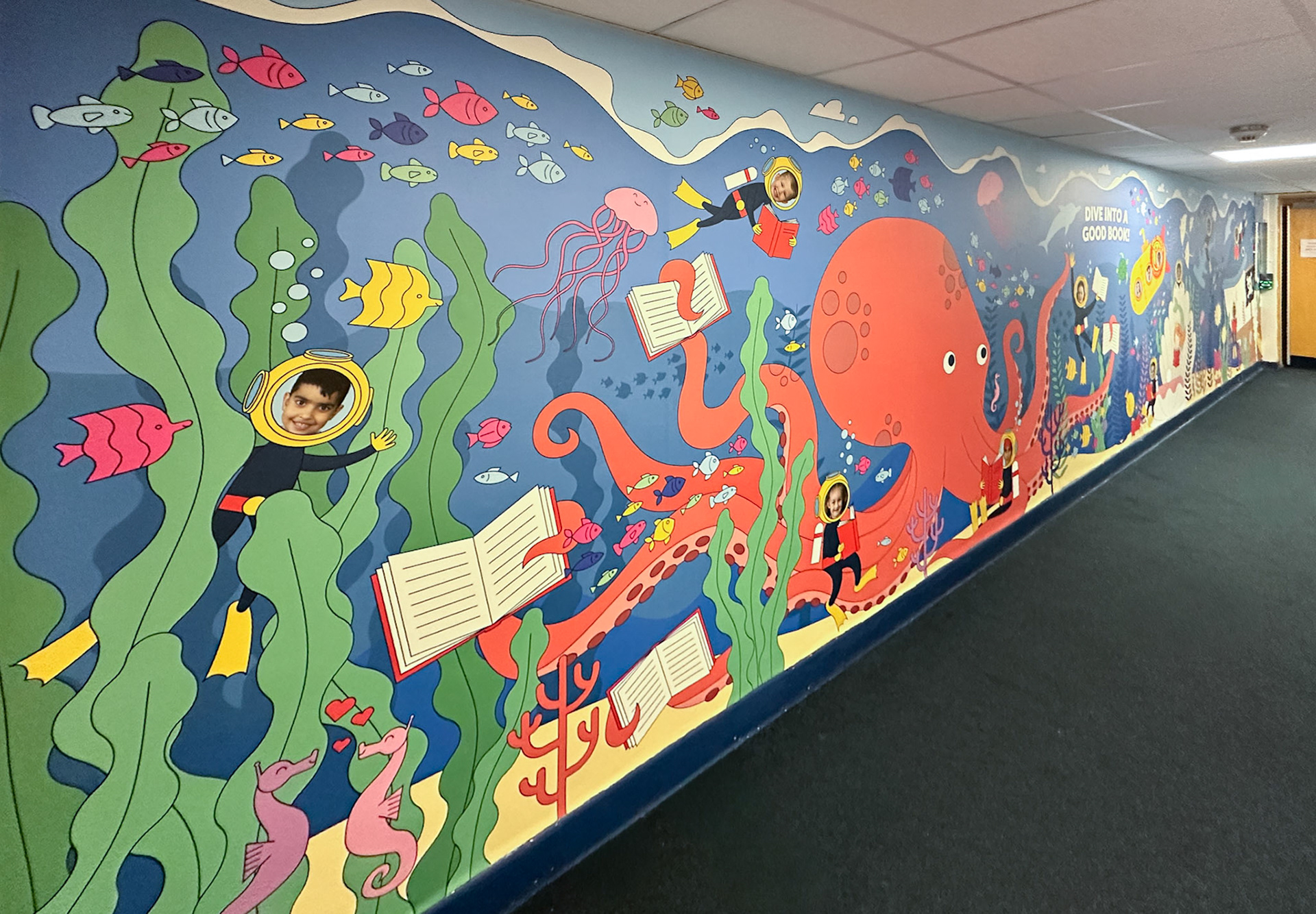 Dive into a Good Book Wall Art 1