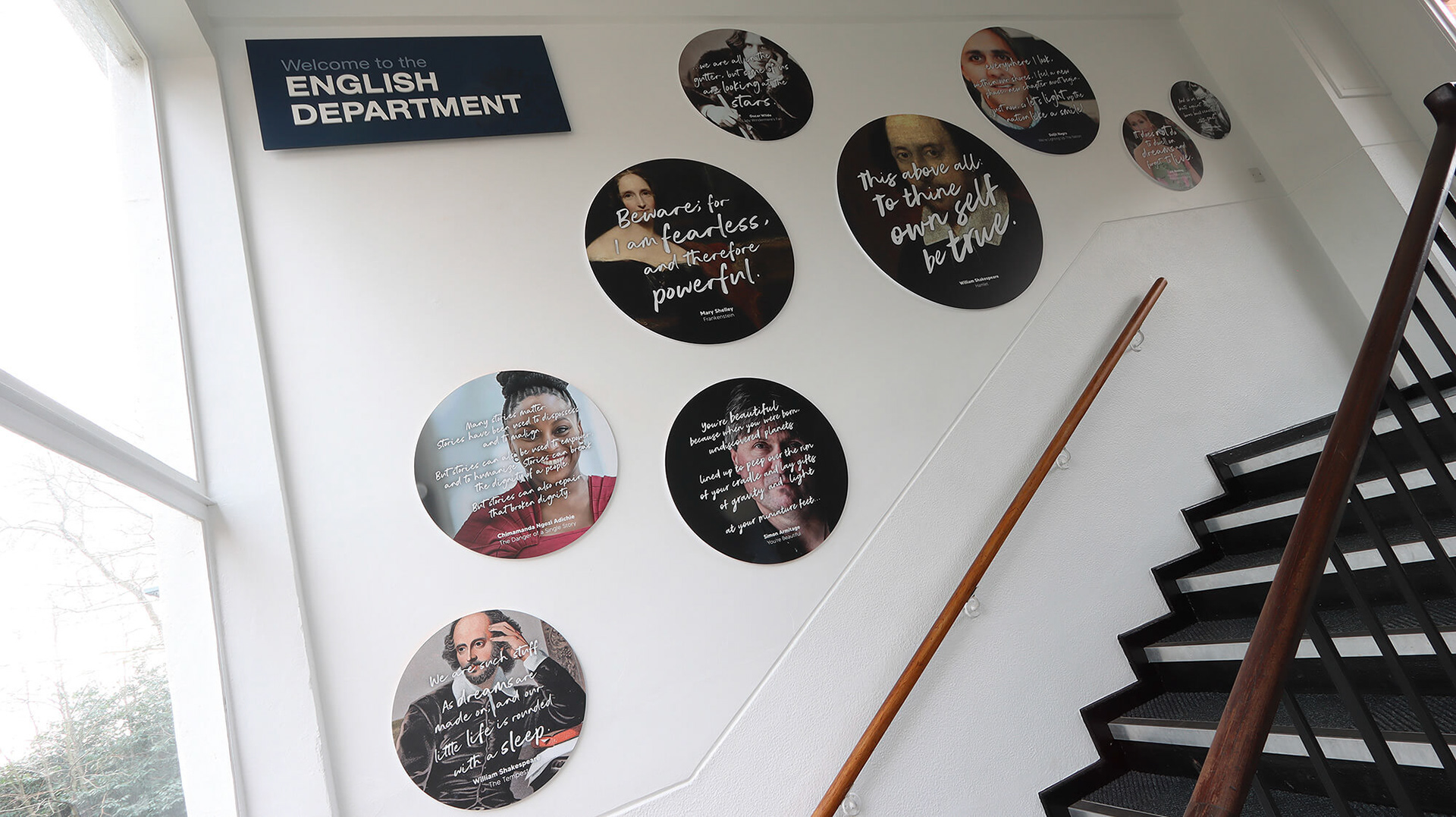 Authors &amp; Quotes Circle Wallbaords - 01