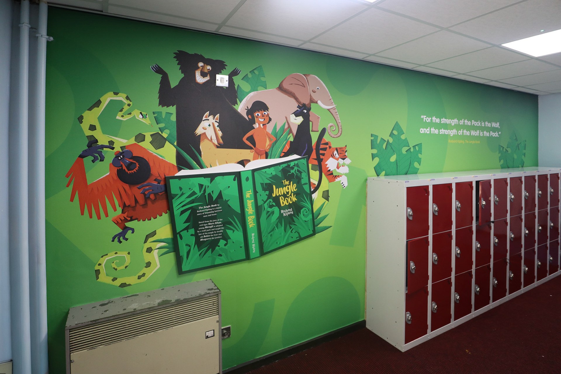 Wall Book with Background - Jungle Book 01