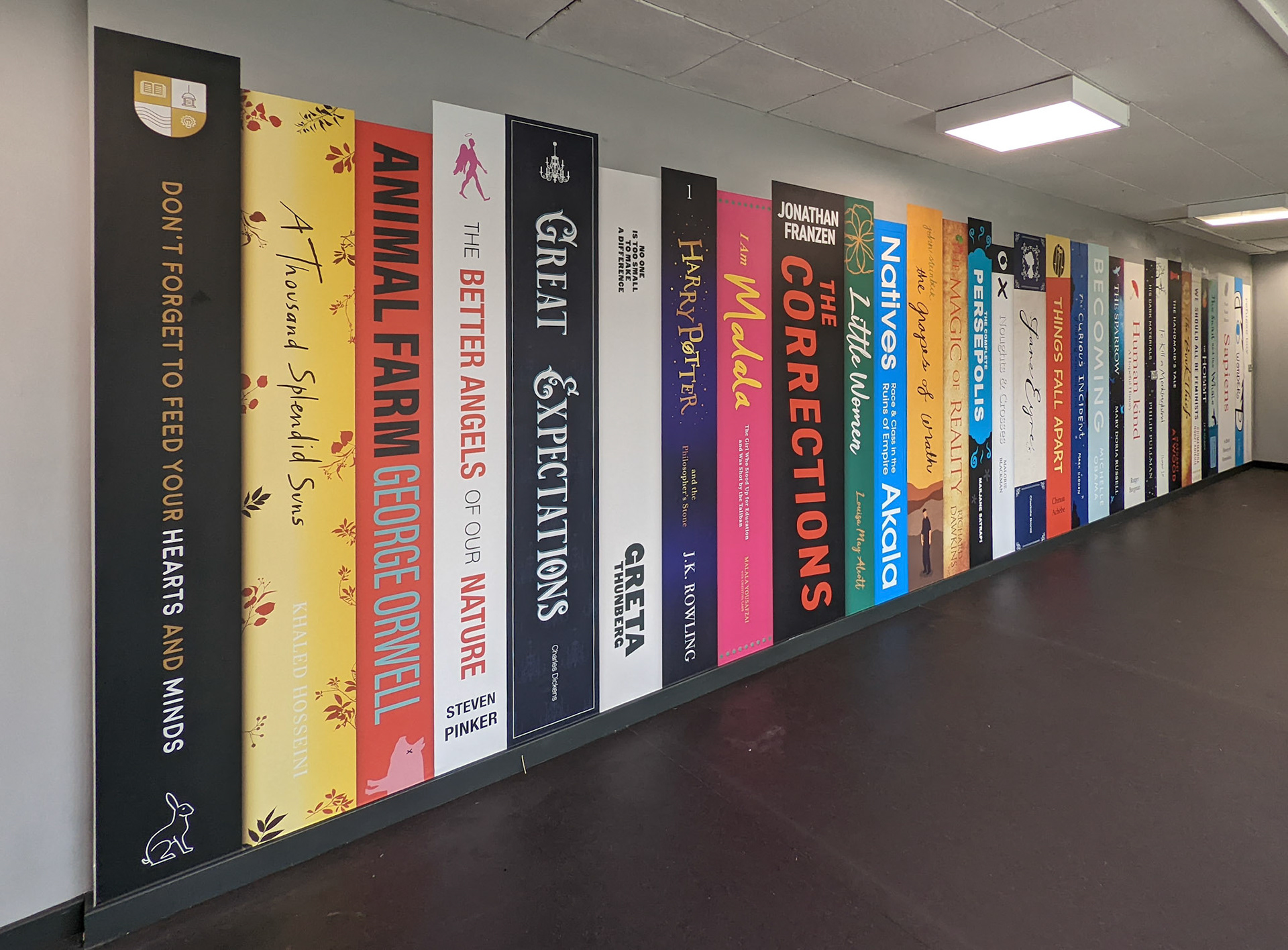 Giant Book Spines Wallpaper - CHN01