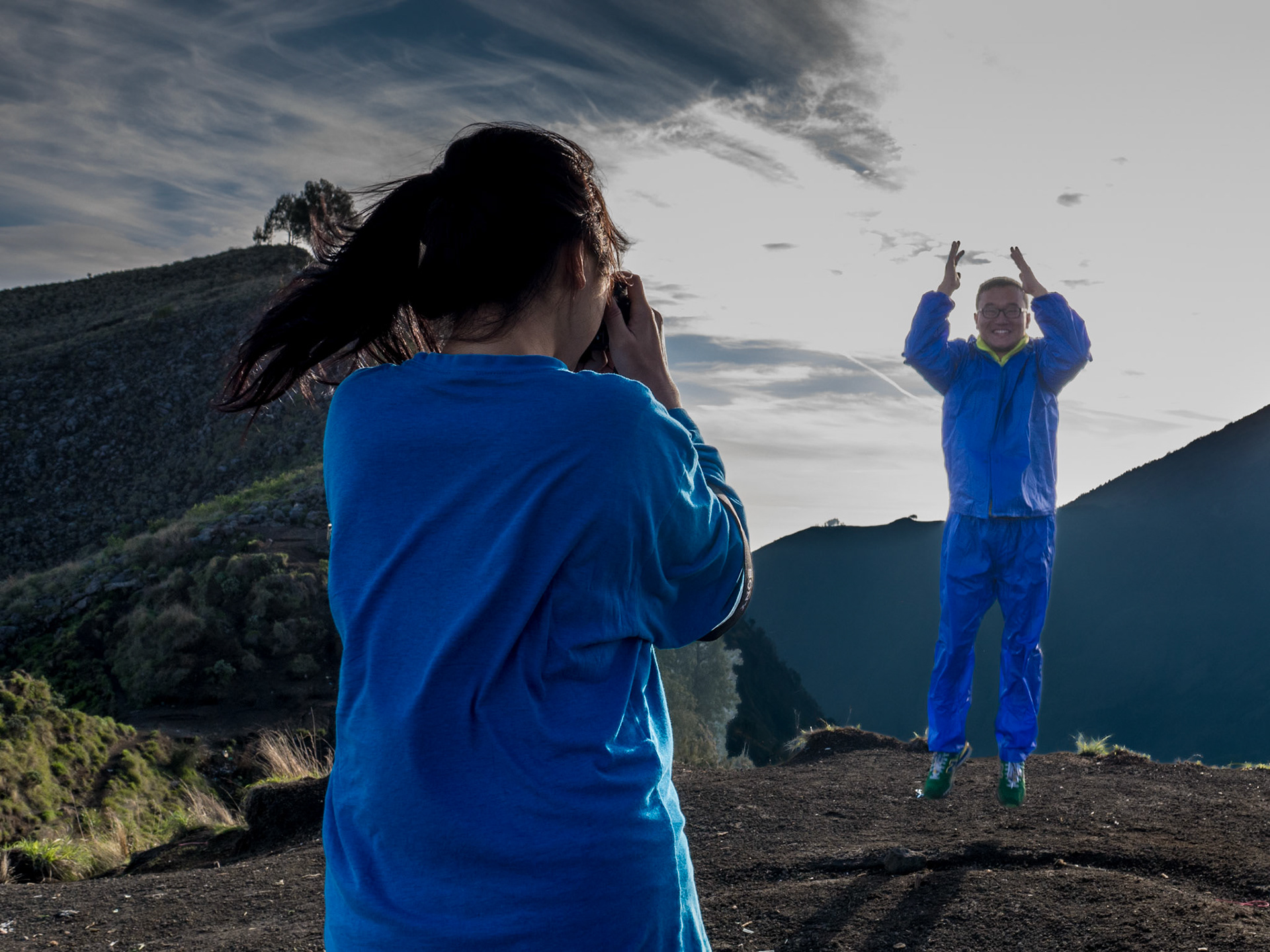 Lombok, volcano crater
