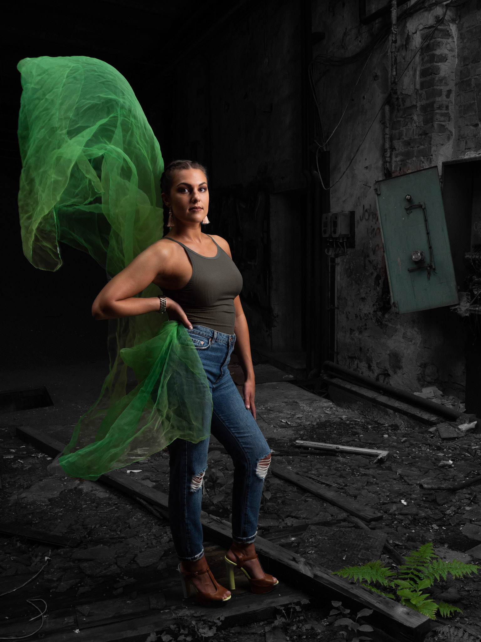 Blixt- o modellfoto m Therese Asplund