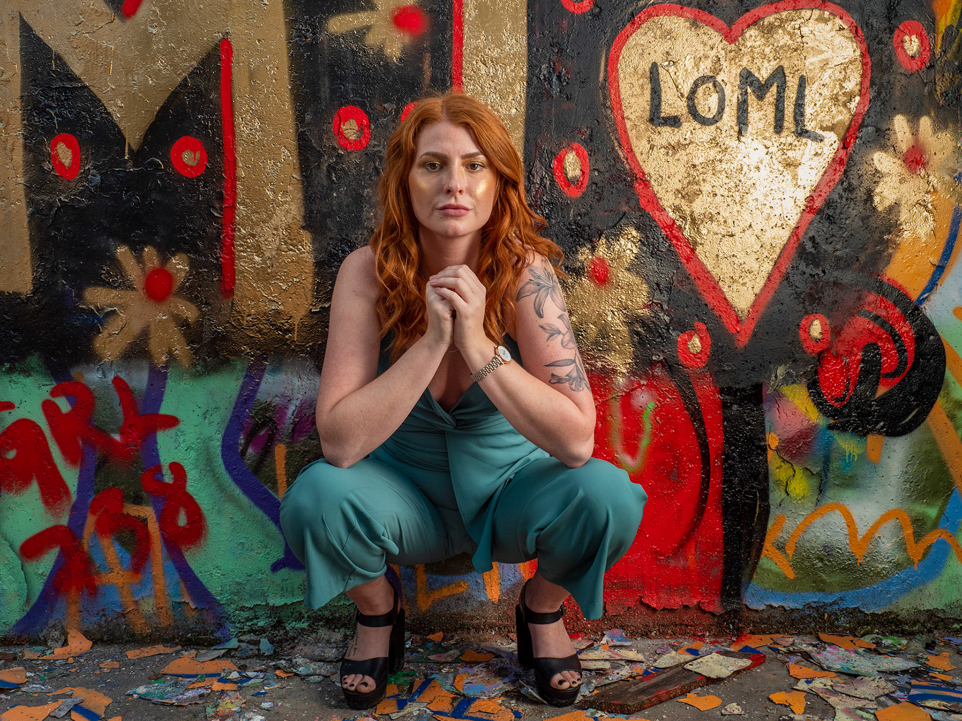 Blixt- o modellfoto m Therese Asplund