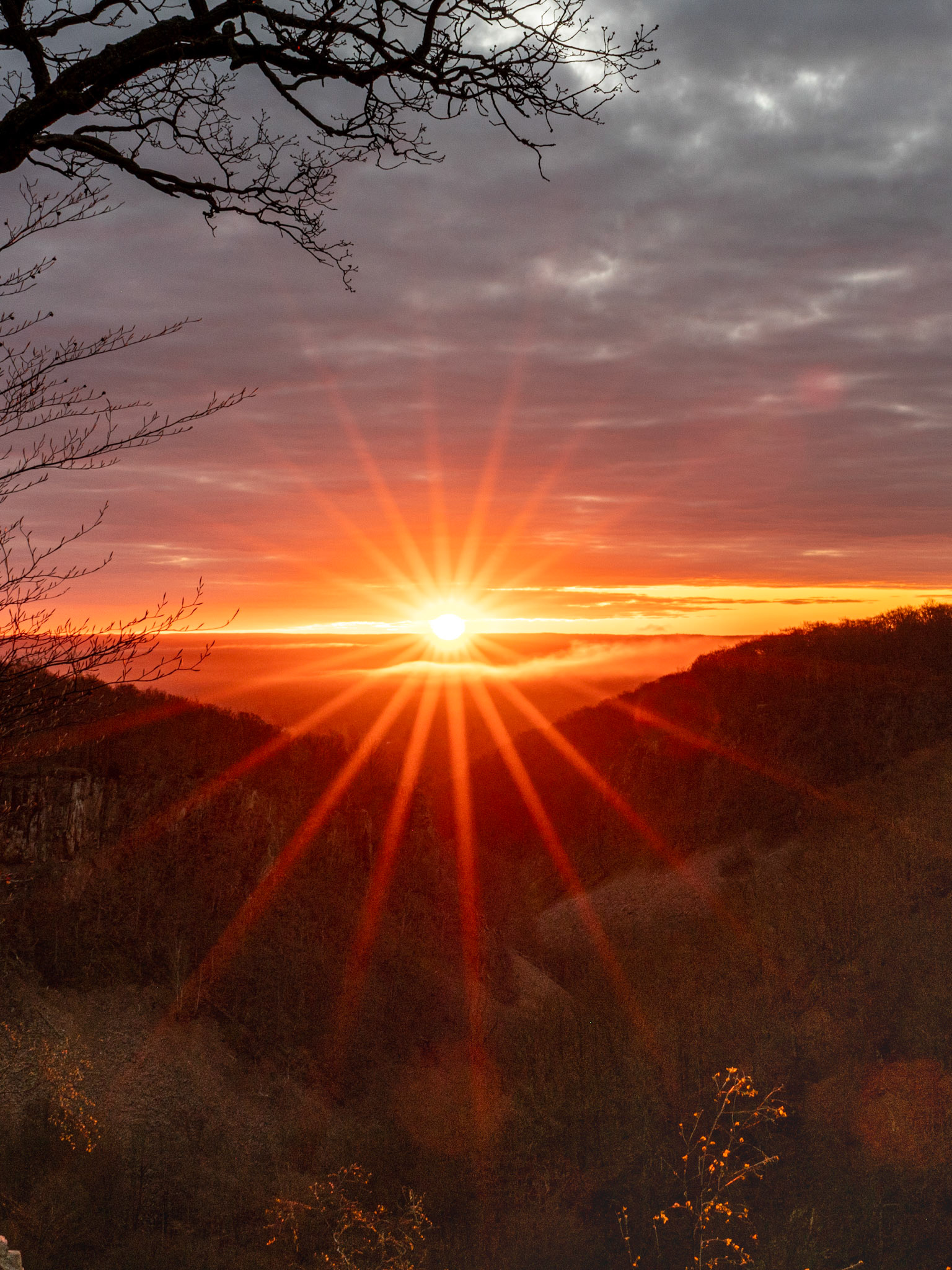 Sunrice at Söderåsen Nationalpark