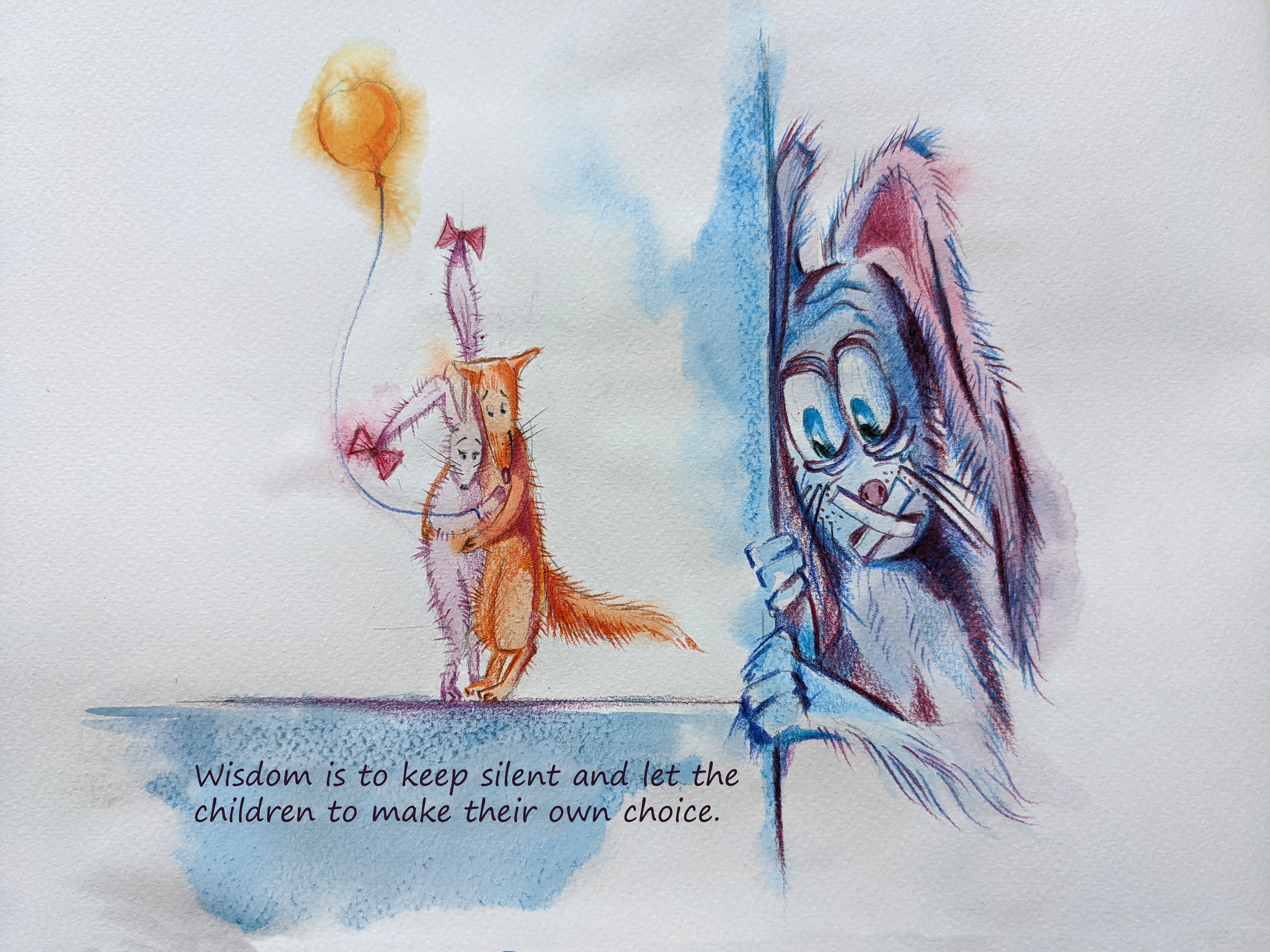 The word for picture is "wisdom"