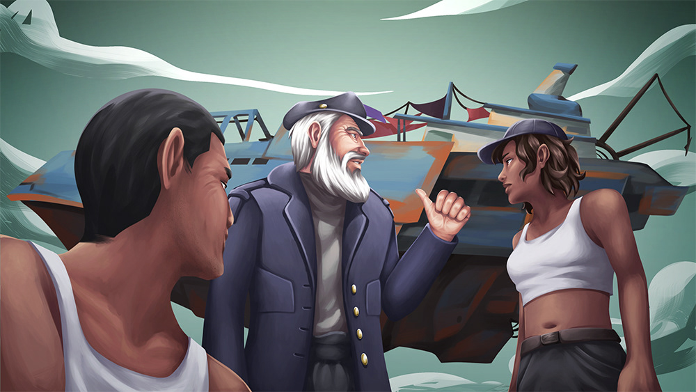 Intro | Key Illustration - Captain Offers a Ride