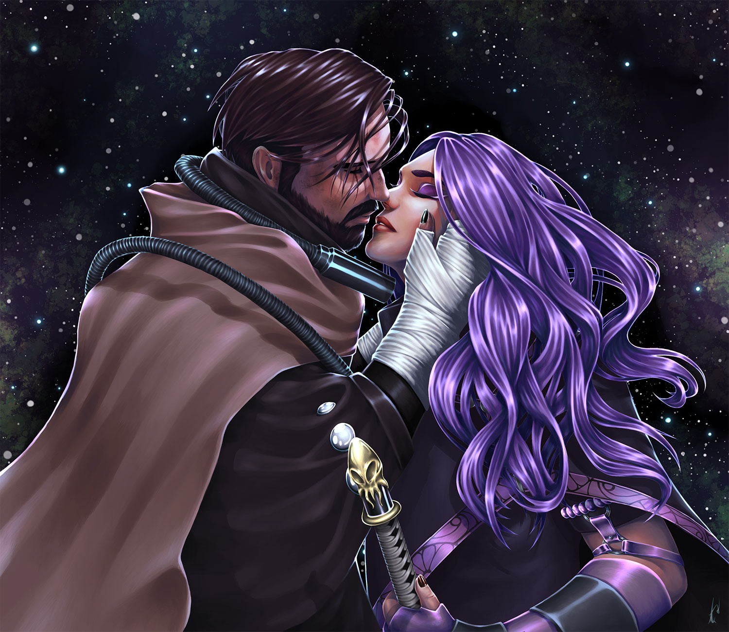 "Intergalactic Lovers" | Fanart - Gronkh & Pandorya