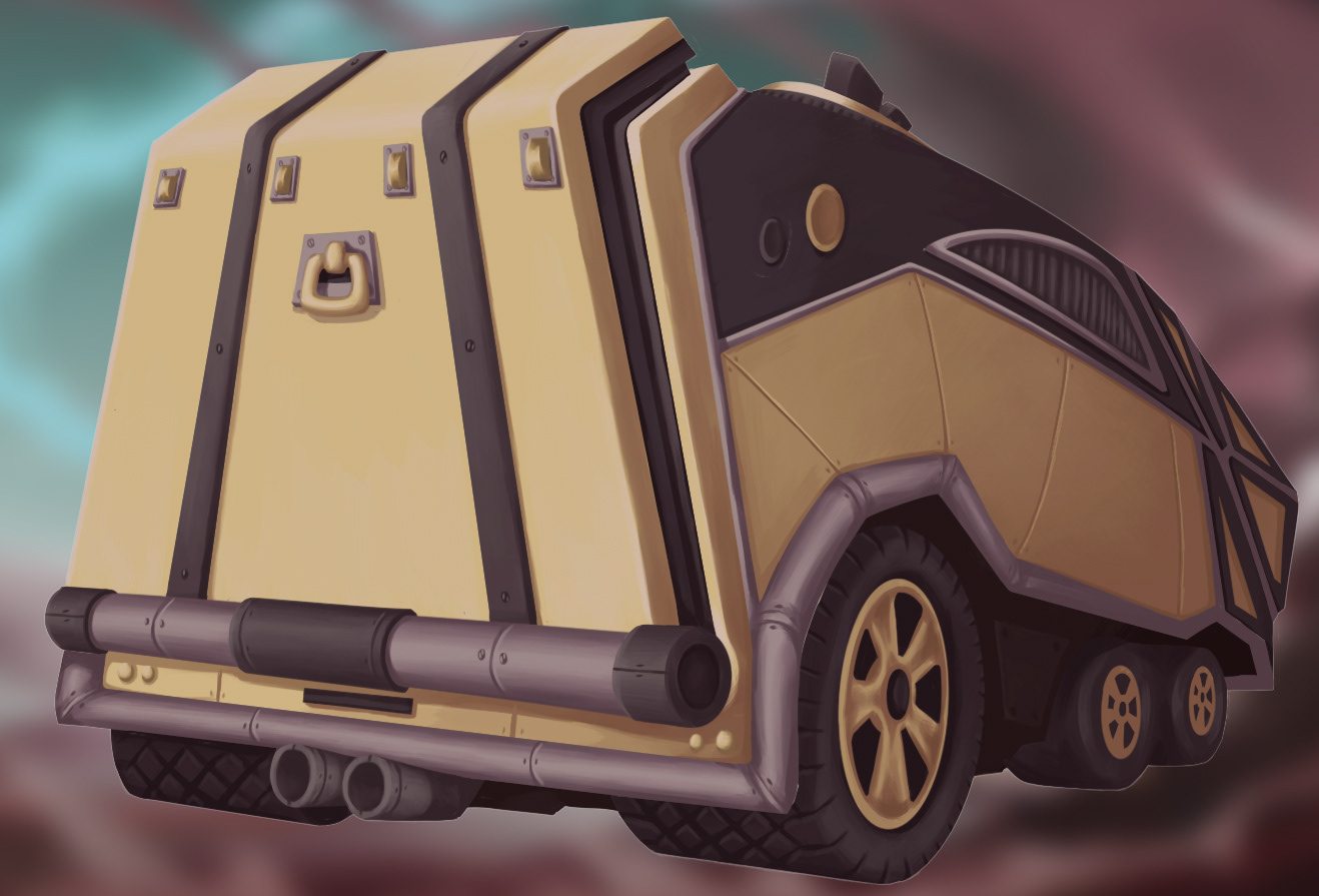 The Family's Car | Finished Illustration to be implemented into the Splash Art.