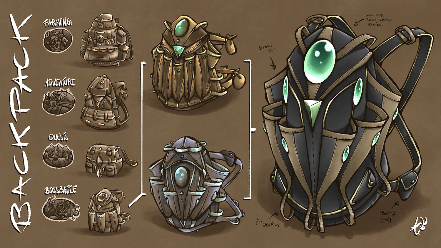 Bossbattle Owl Backpack | Object Concept