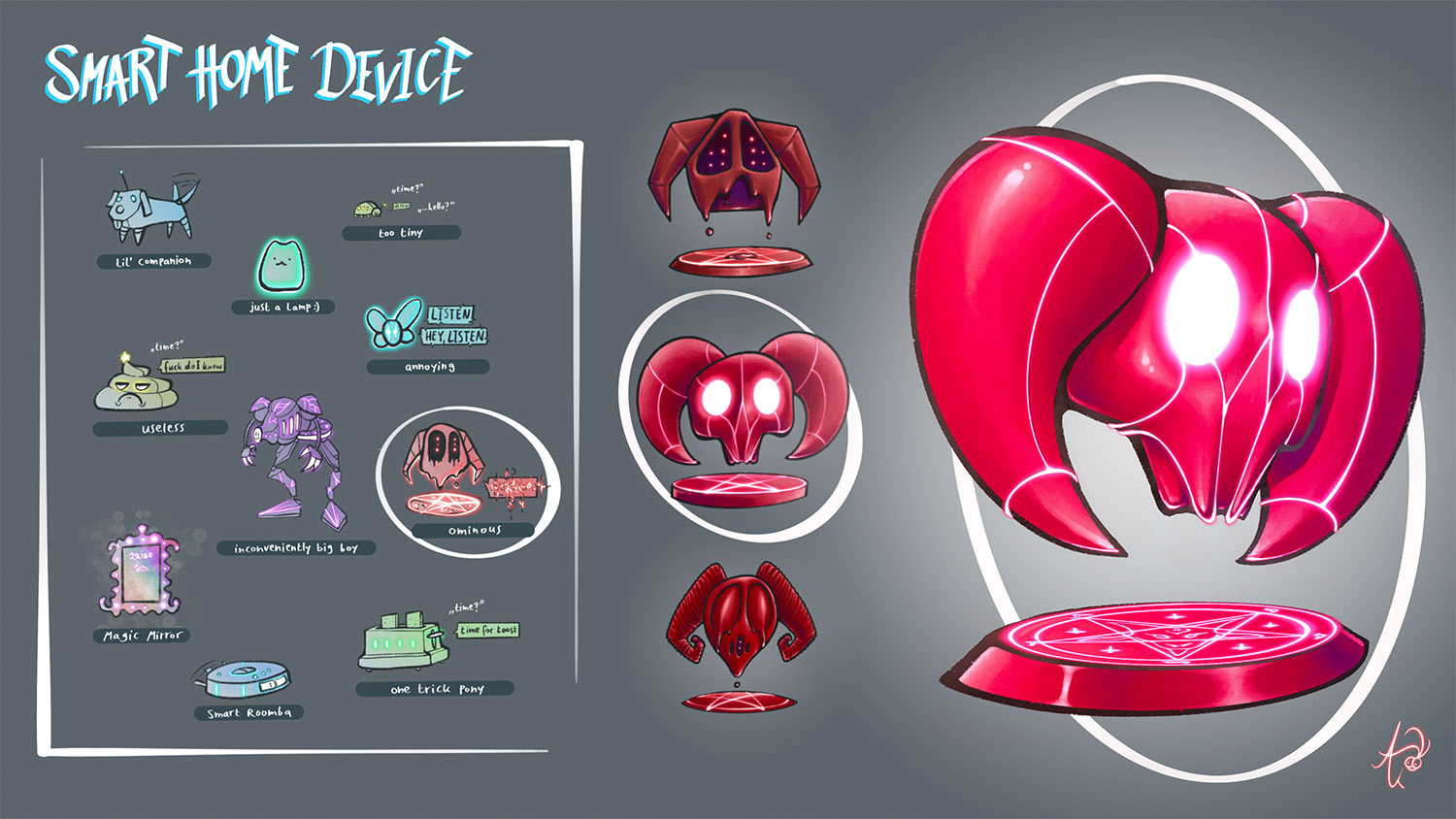Demonic Smart Home Device | Object Concept