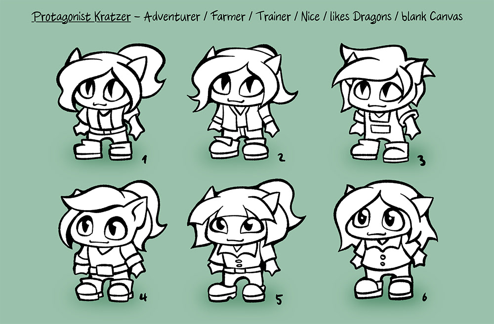 Player Character | Variations of old In-Game Style
