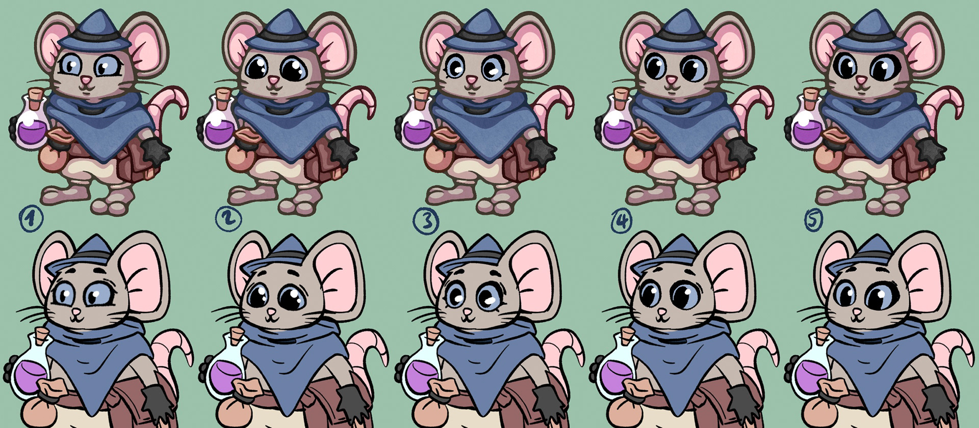 NPCs | Alchemist / Eye Variations (Concept by Nina)