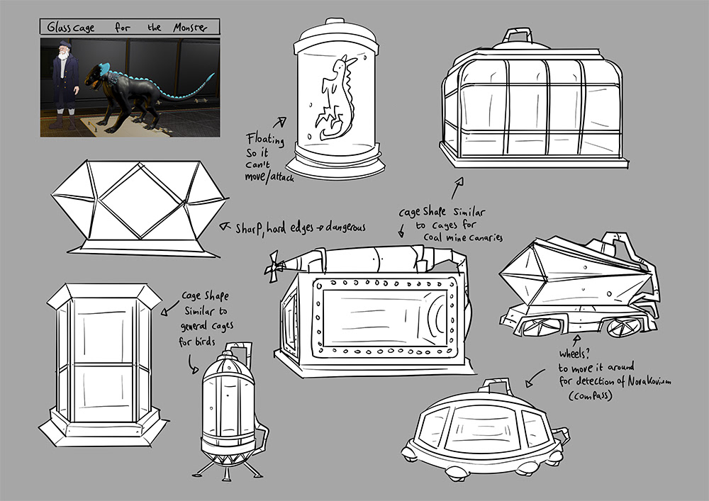 Glass Cage | First Sketches