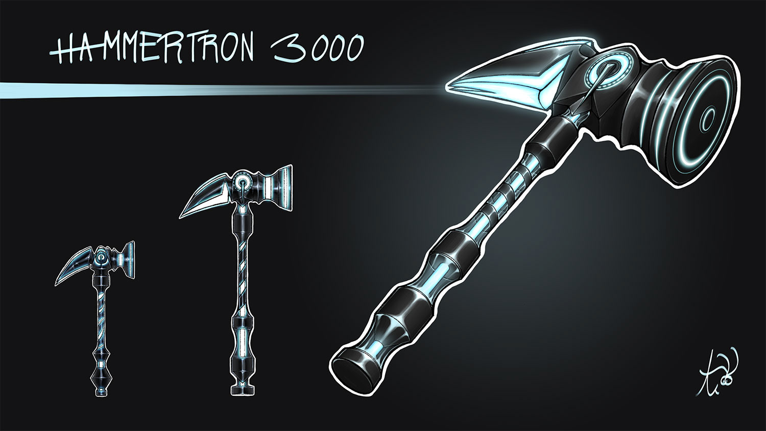 Cyberpunk Hammer | Object Concept