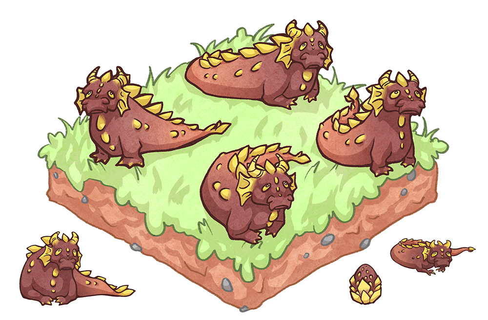 Dragons | Lindwurm - Figuring out Isometric Poses