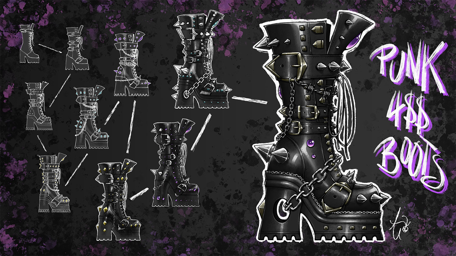 Punk Boots | Object Concept