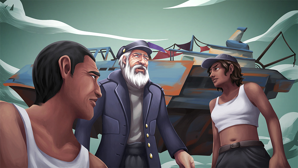 Intro | Key Illustration - Captain Appears
