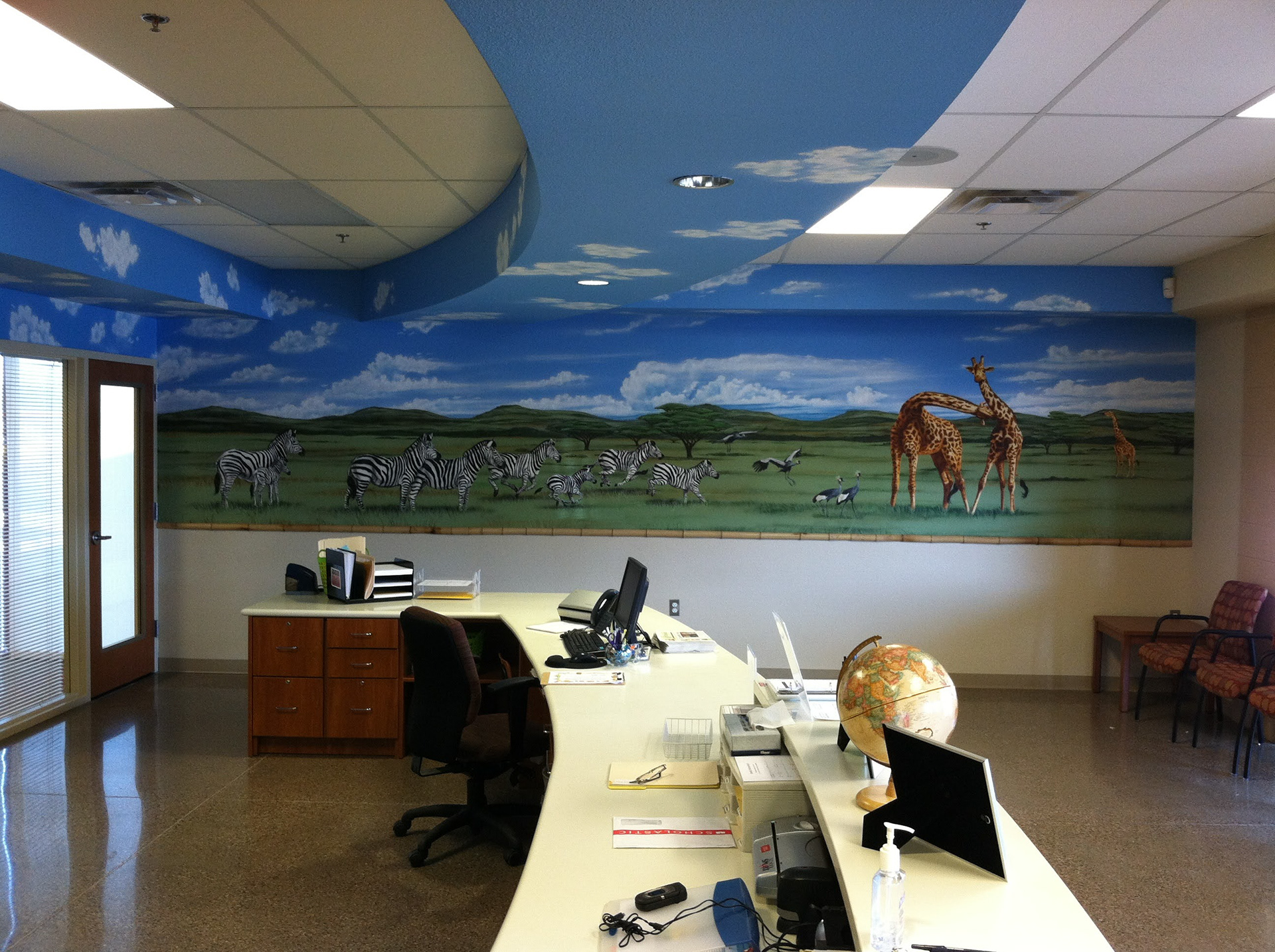 Zebra Savanna (Riverside Elementary Lobby)