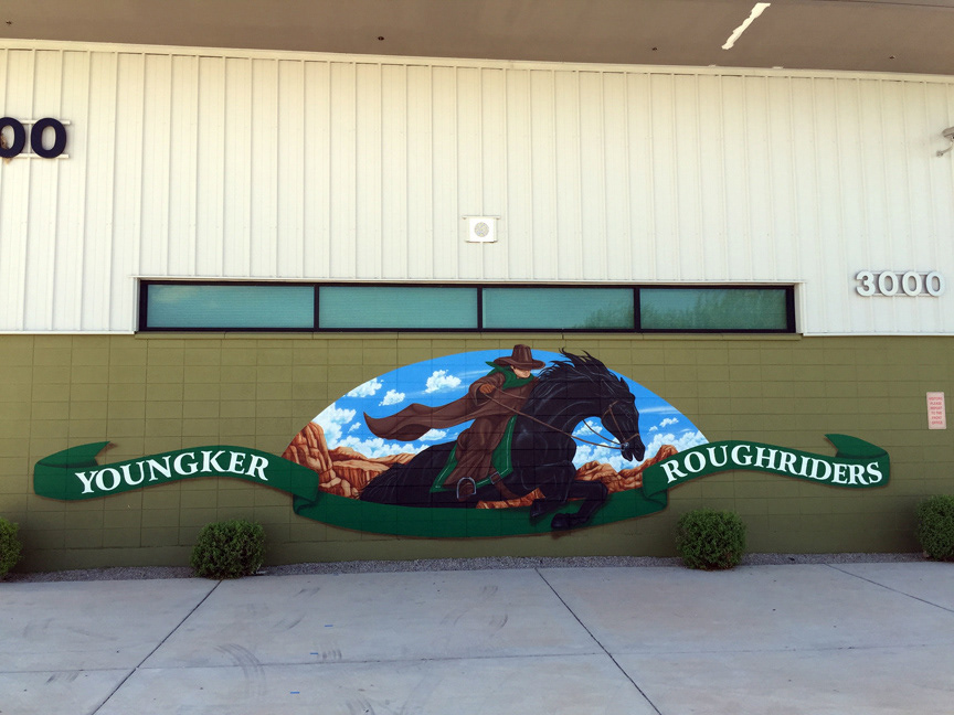 Roughrider (Youngker High School Wall)
