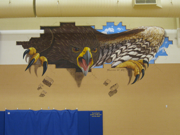 Hawk through the Wall (Buckeye High School Gym)