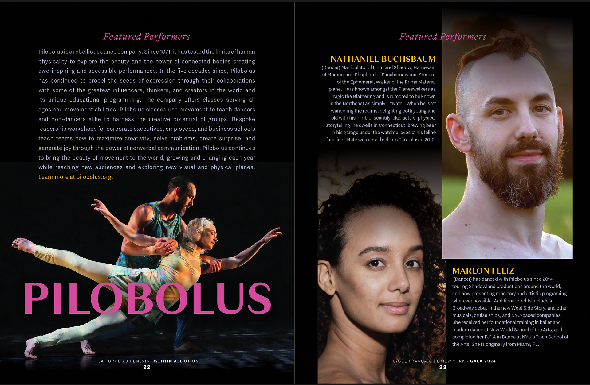 performer acknowledgements