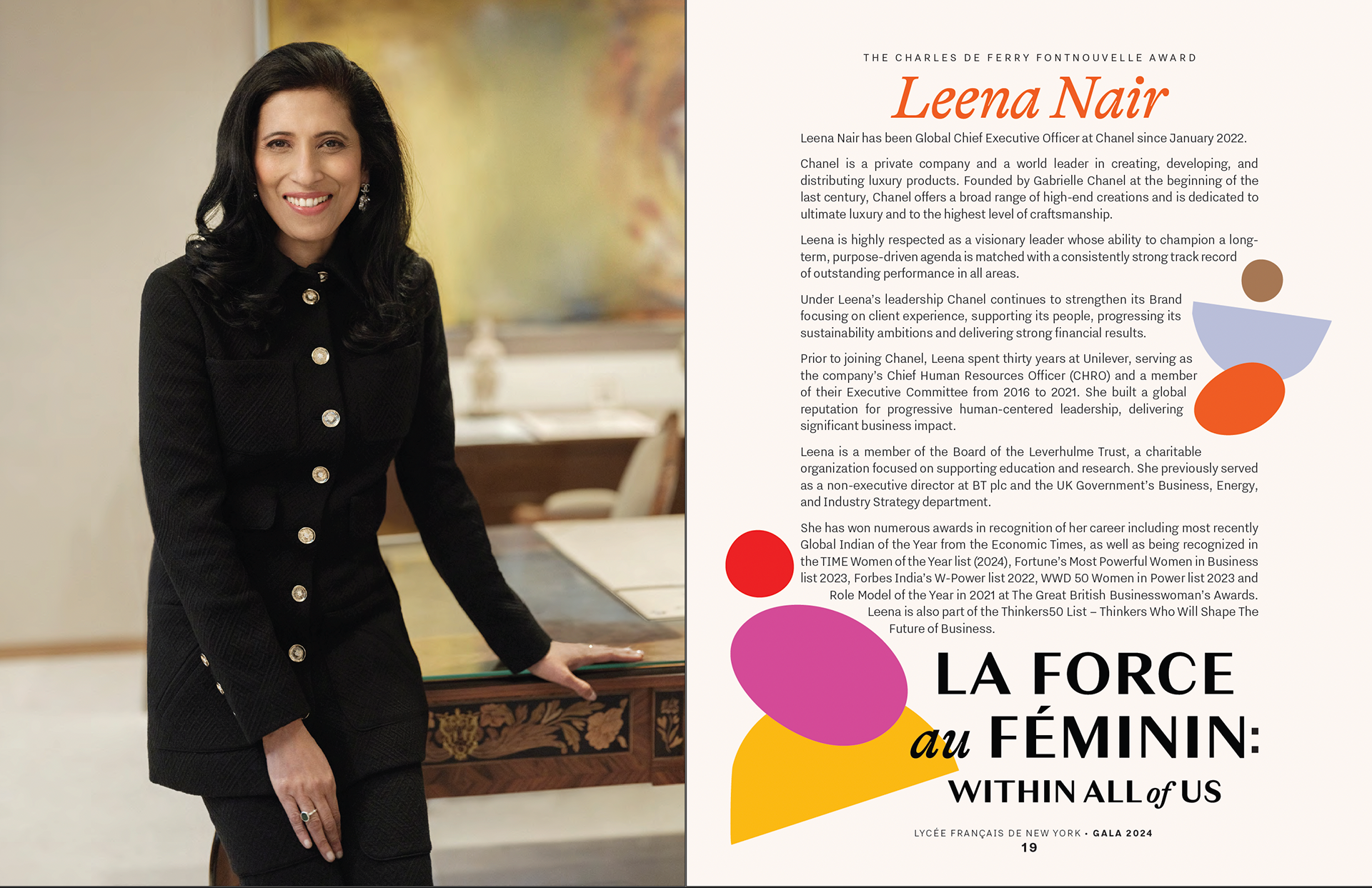 Honoree Biography