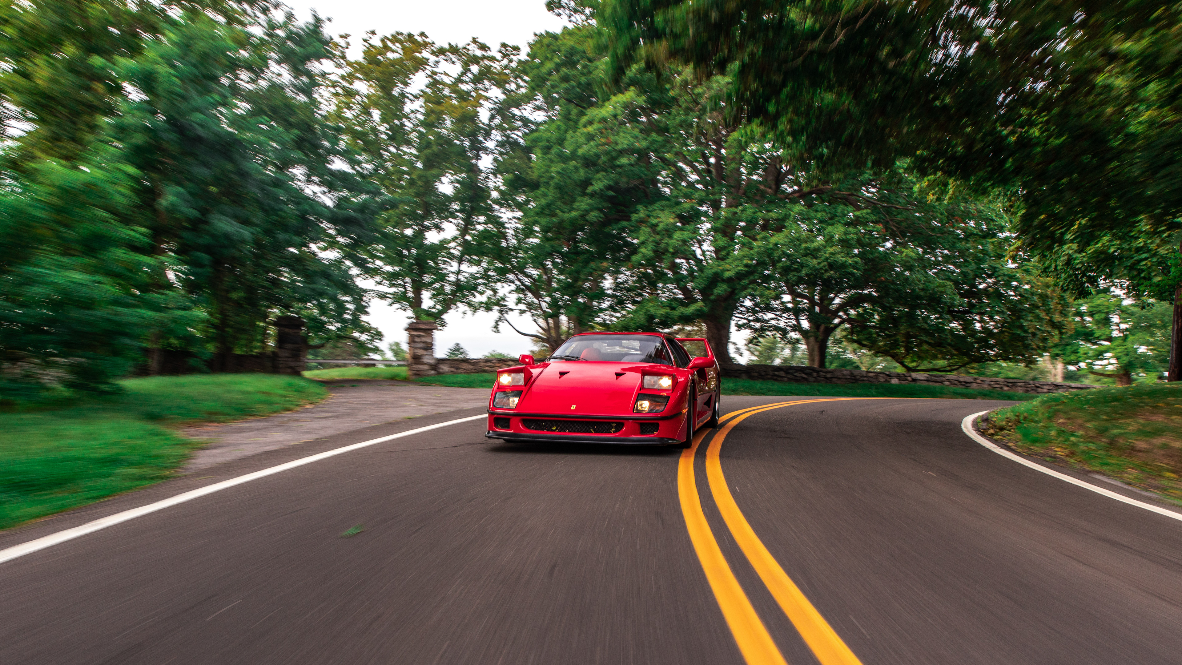 F40 Driving through Greenwich, Connecticut