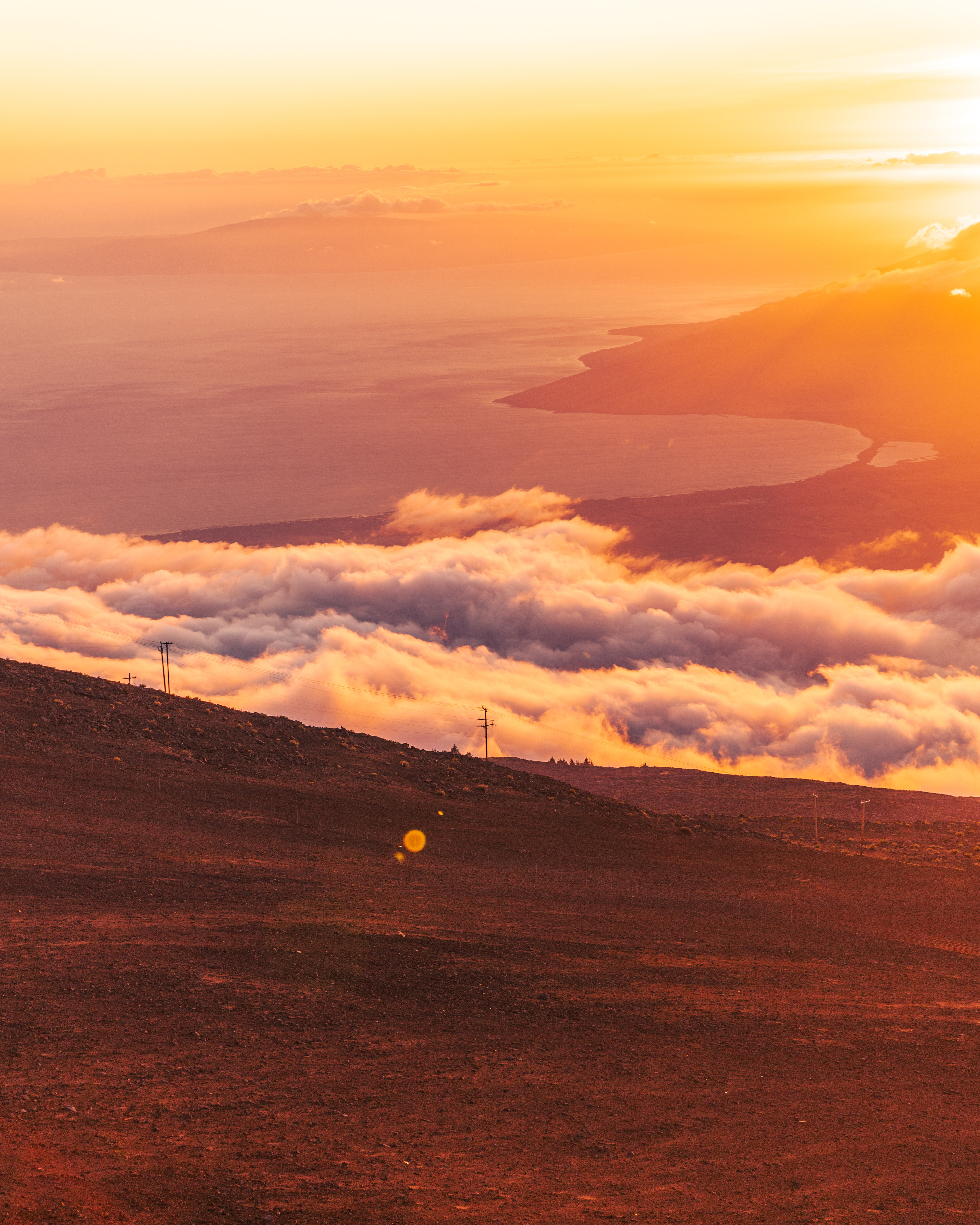 Sunset over Maui