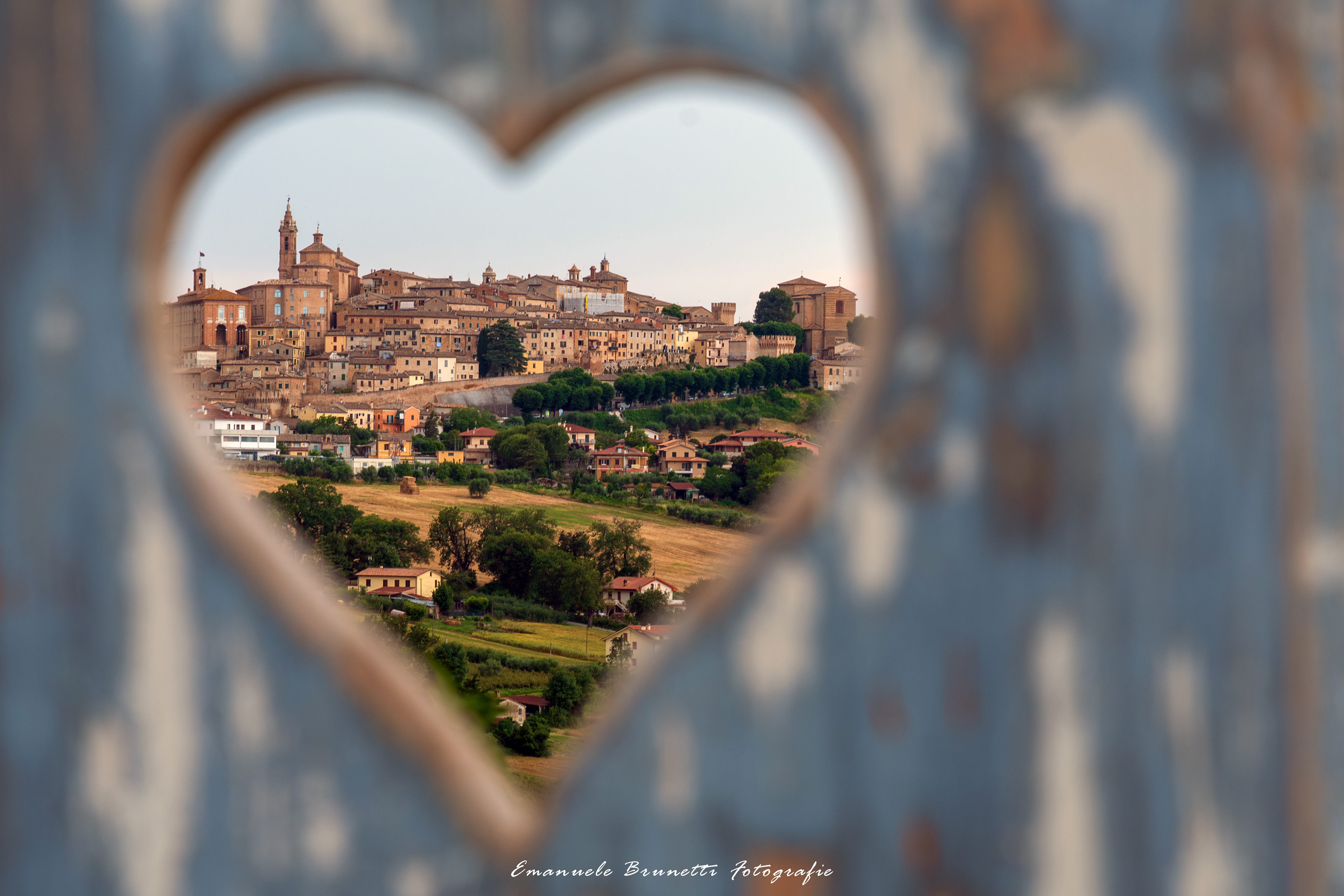 Vista su Corinaldo (An) Ristorante Angelina
