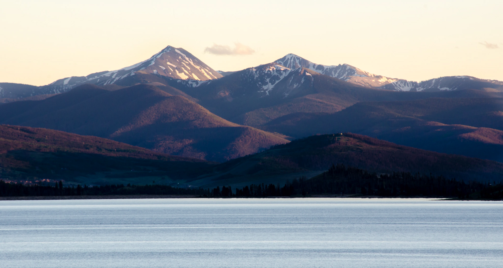 View across Lake Granby