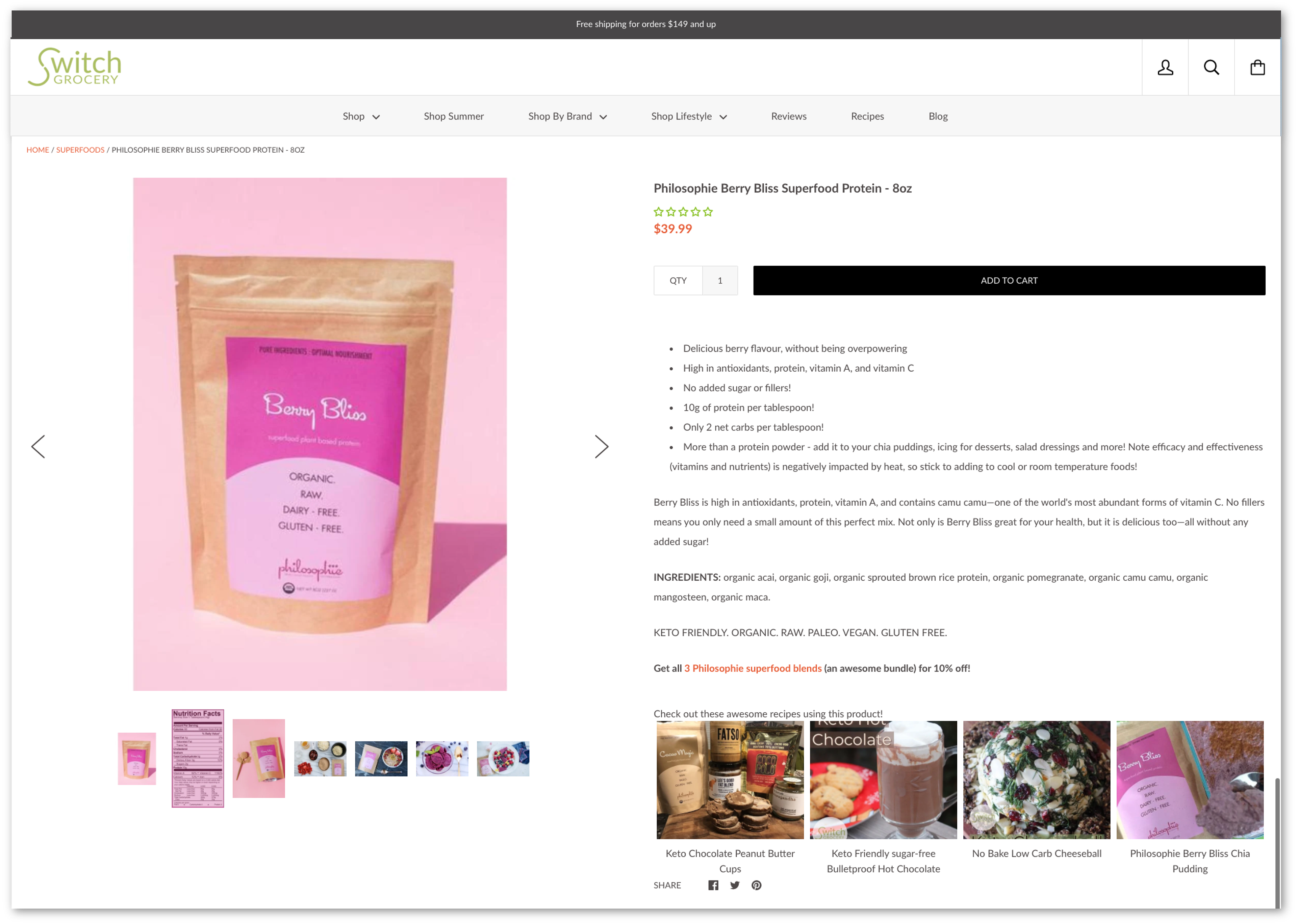 Product page