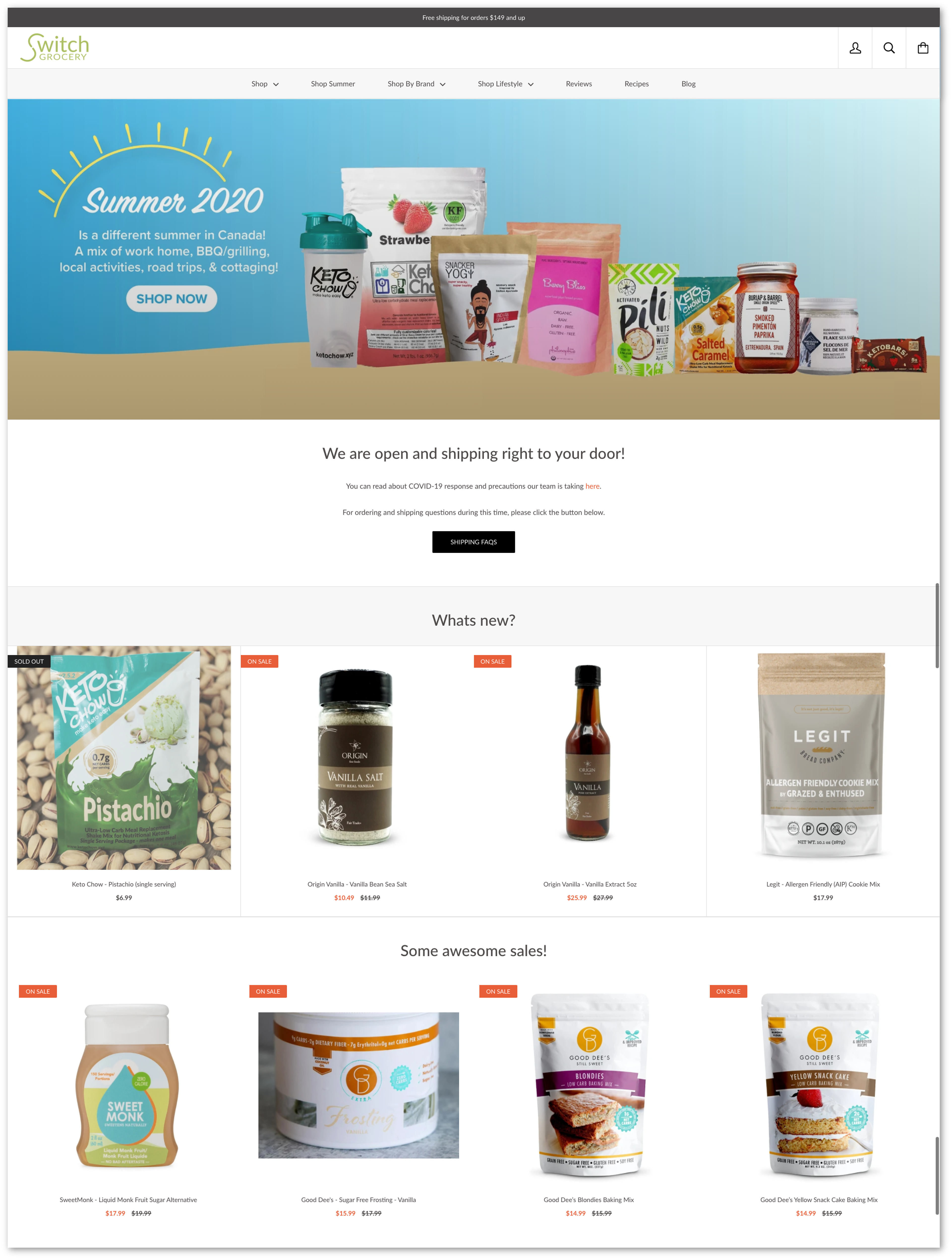 Home page (Note: current banner is not designed by me)