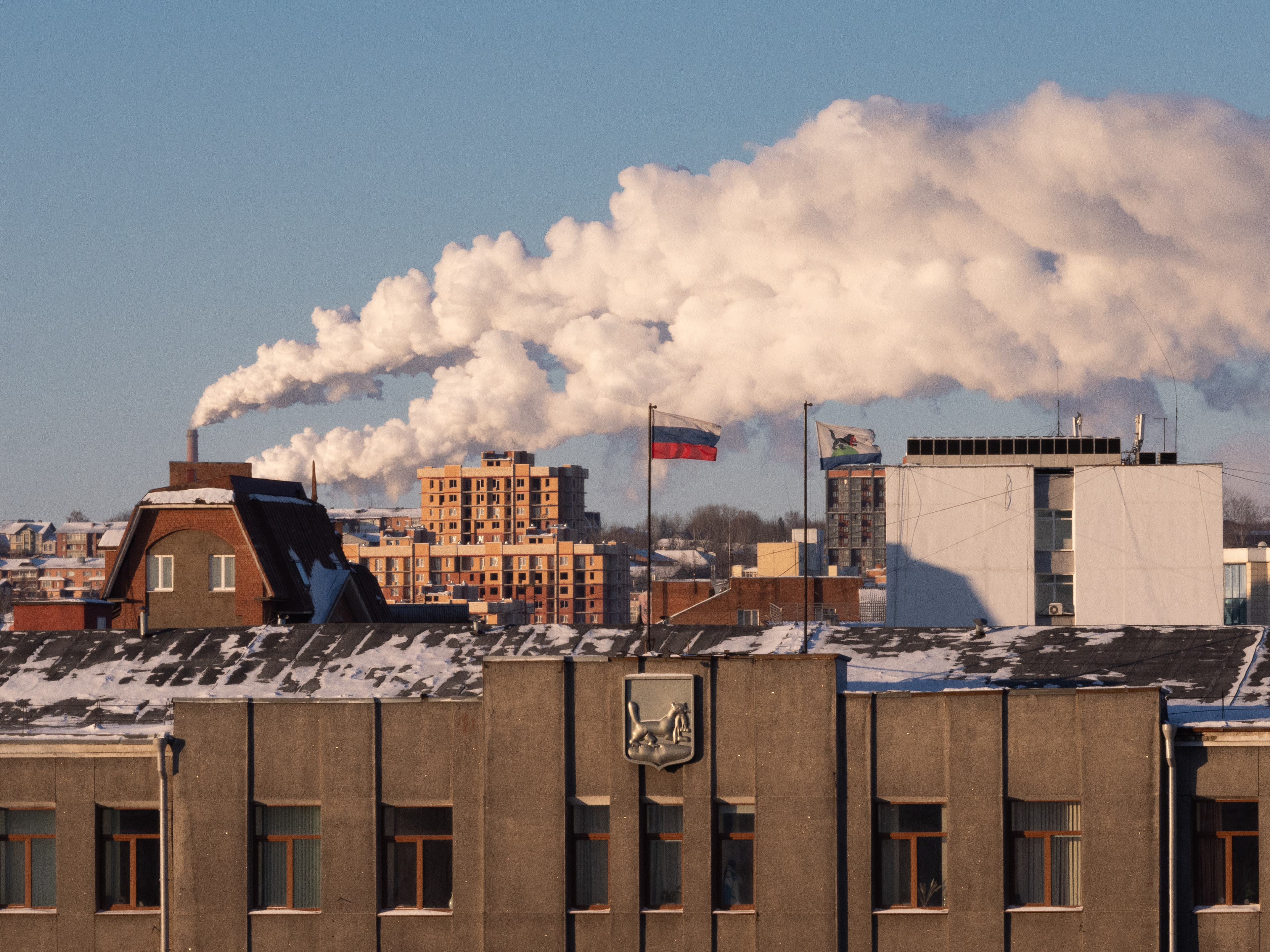 Дымный и зимний Иркутск 2025 г