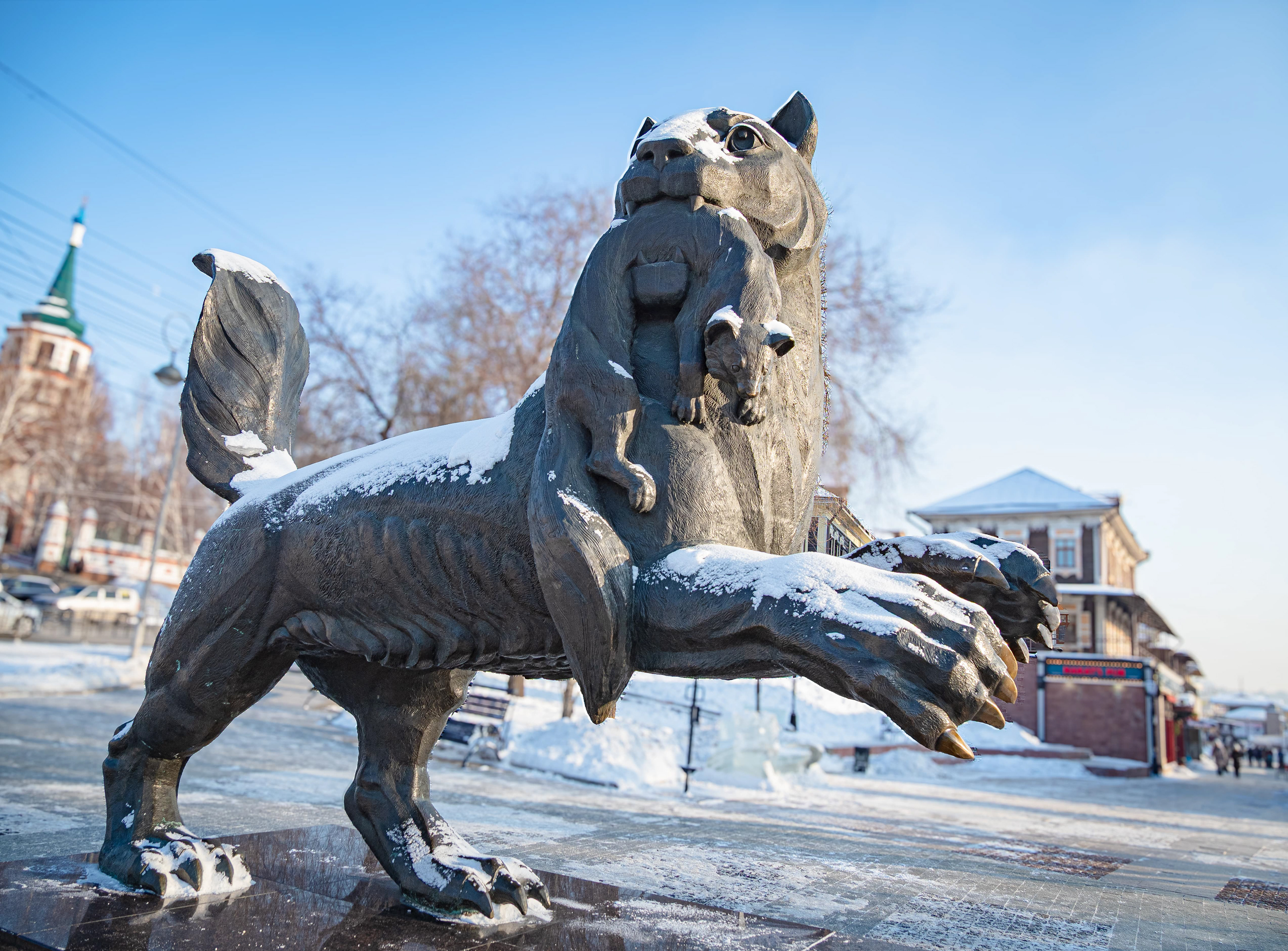 Скульптура «Бабр» 130 квартал Иркутск ​, Иркутск