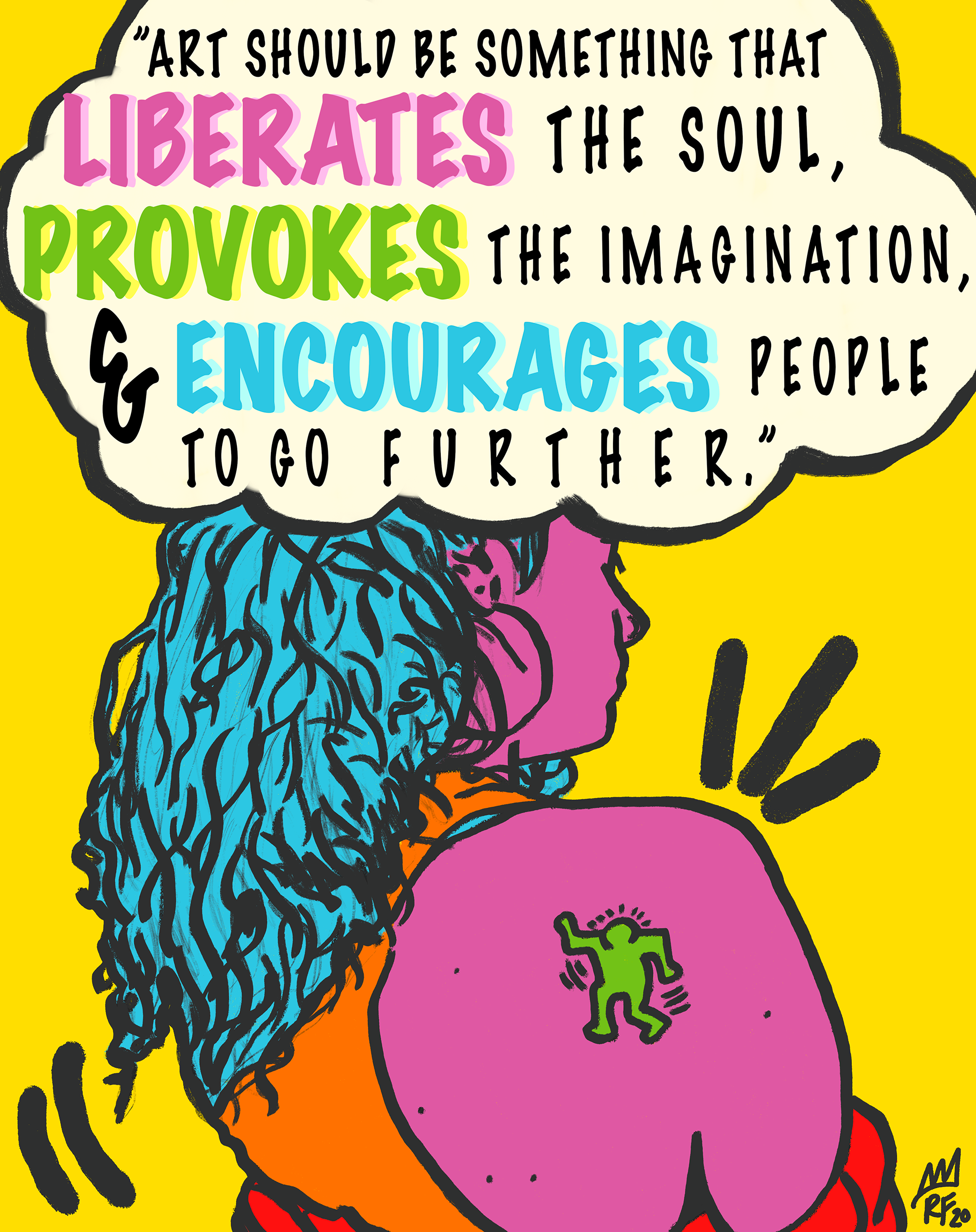 Sept 2020: Entry for #AdobexKeithHaring contest