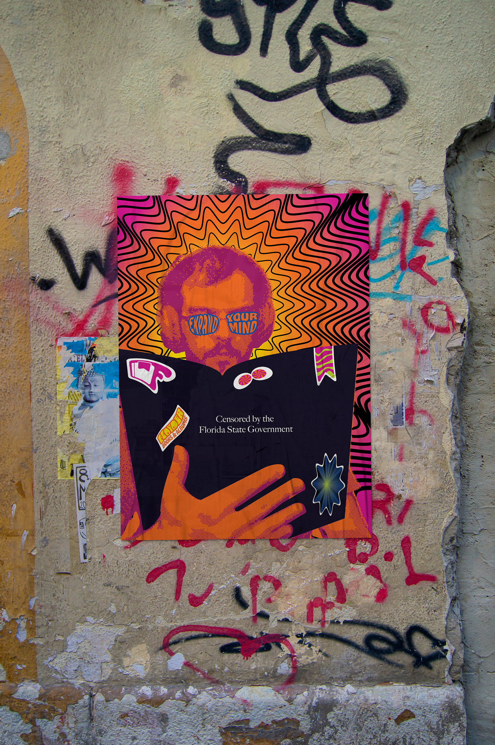 Man Reading "Censored" Material