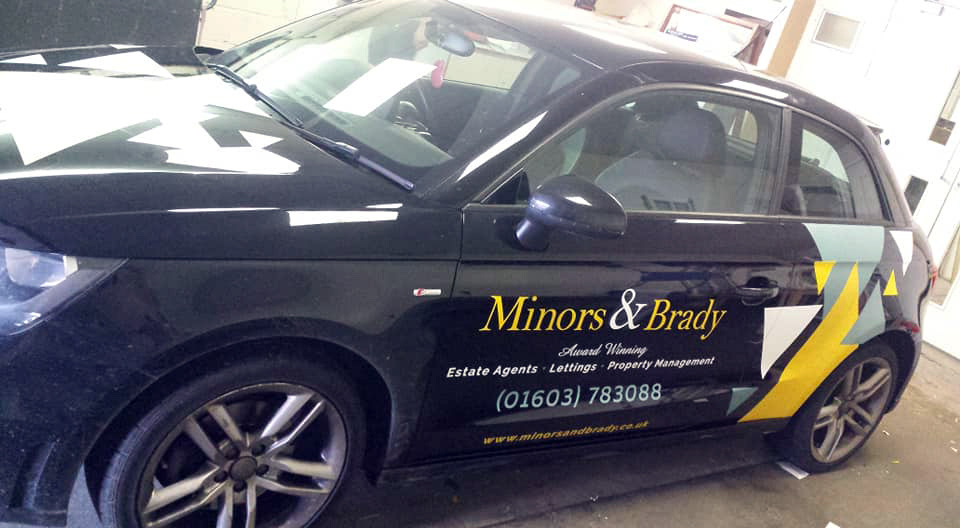 Vinyl Car Graphics for Minors & Brady, 2018