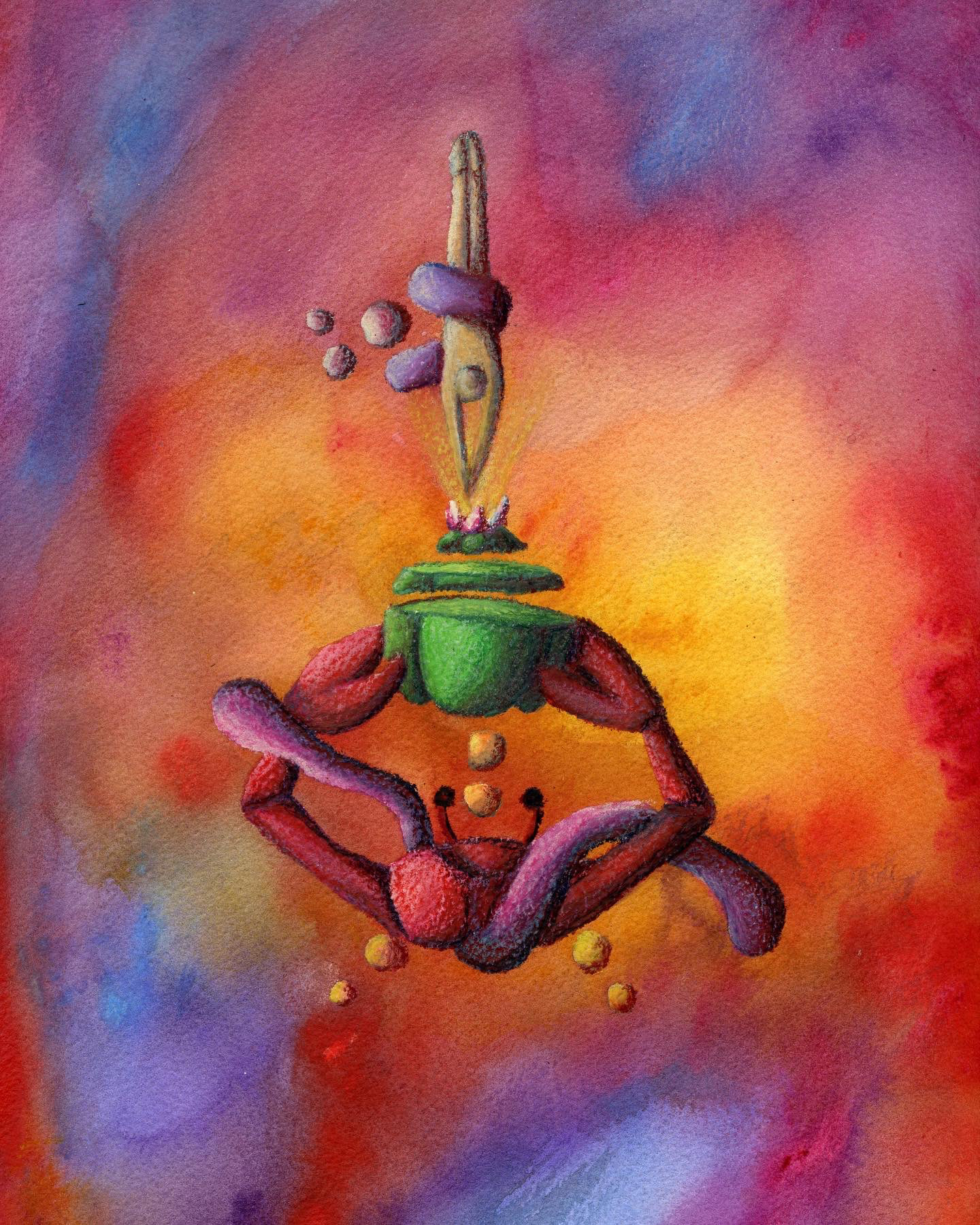 Dive into this trip we call life, 9"x12"