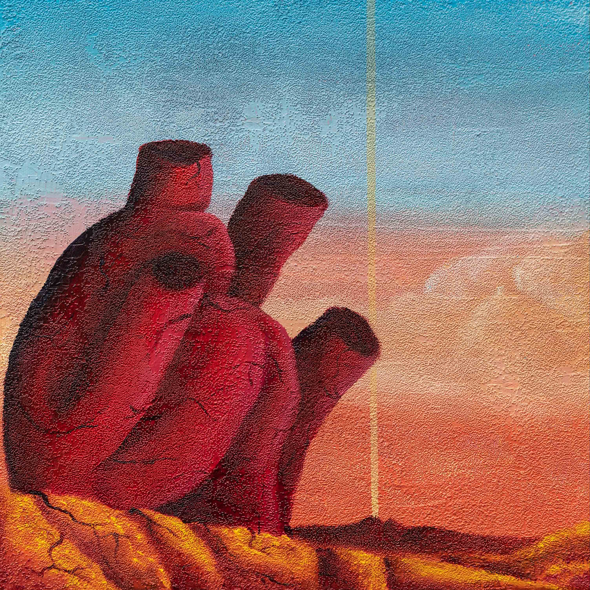 Land full of love, 12"x12"