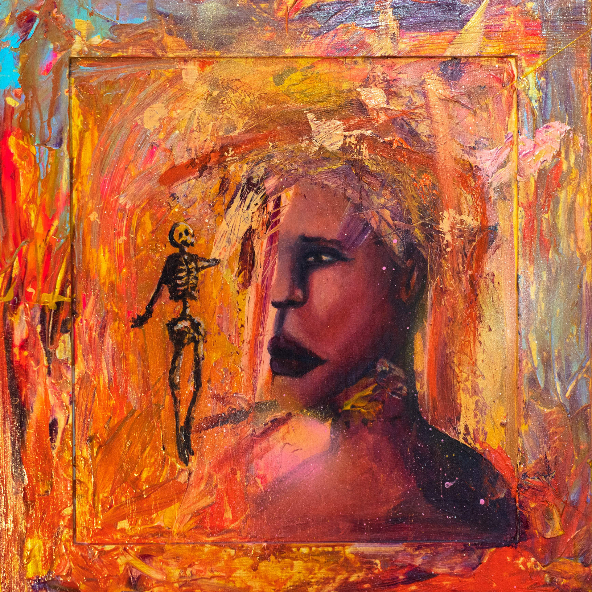 The day I found Ethereal Happiness, Acrylic on wood